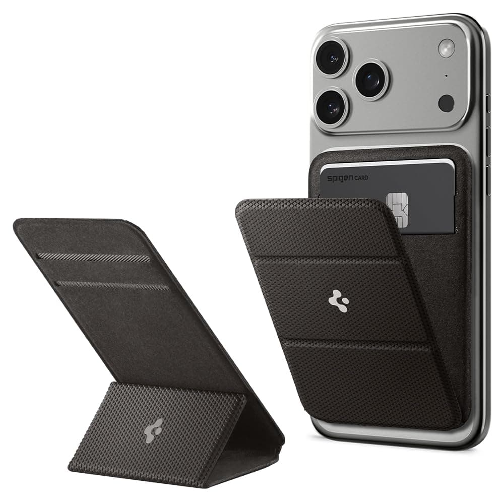 Spigen MagSafe Destekli Cüzdan Smart Fold Mag Fit Gunmetal - AMP02766