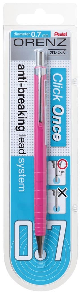 Pentel Orenz Uç Korumalı Teknik Çizim ve Yazı İçin Mekanik Kurşun Kalem, 0.7 Mm, Pembe