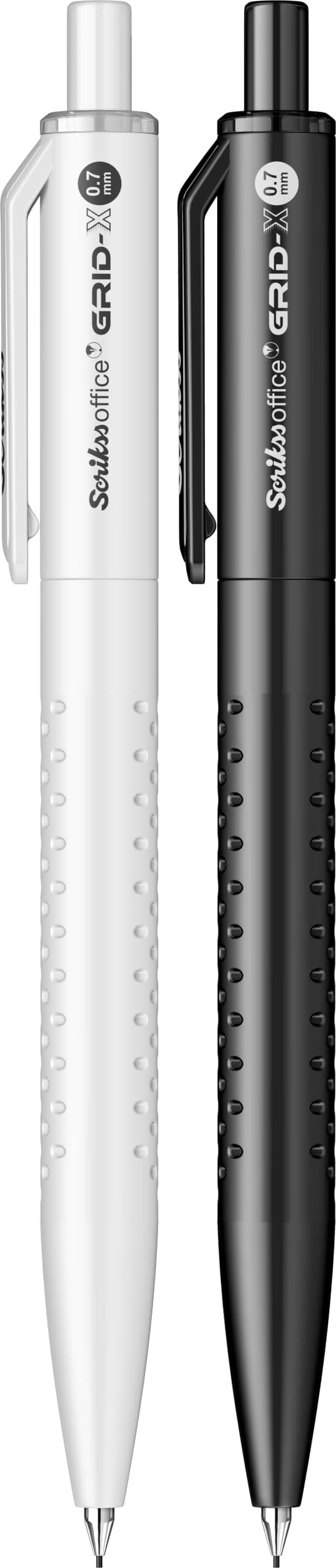 Scrikss Office Grid X Versatil Kalem 0.7 Mm Siyah Beyaz 2'li Blister