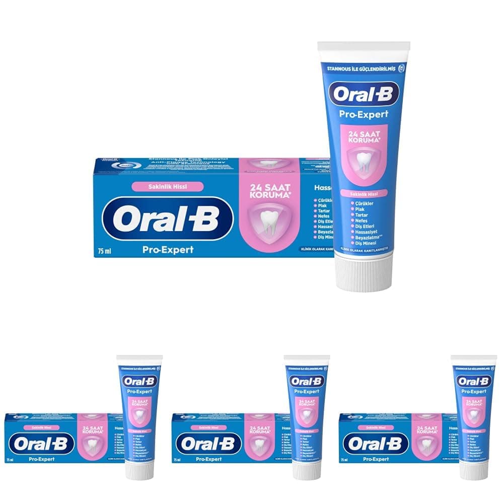 Oral-B Pro-Expert Hassas Sakinleştirici Etki Diş Macunu 75ml (4 paketi)