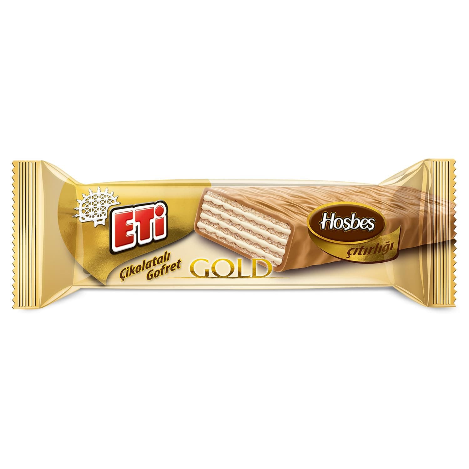 Eti Çikolatalı Gofret Karamelize Beyaz Çikolata Kaplı Sütlü Kremalı 29 g x 35 Adet