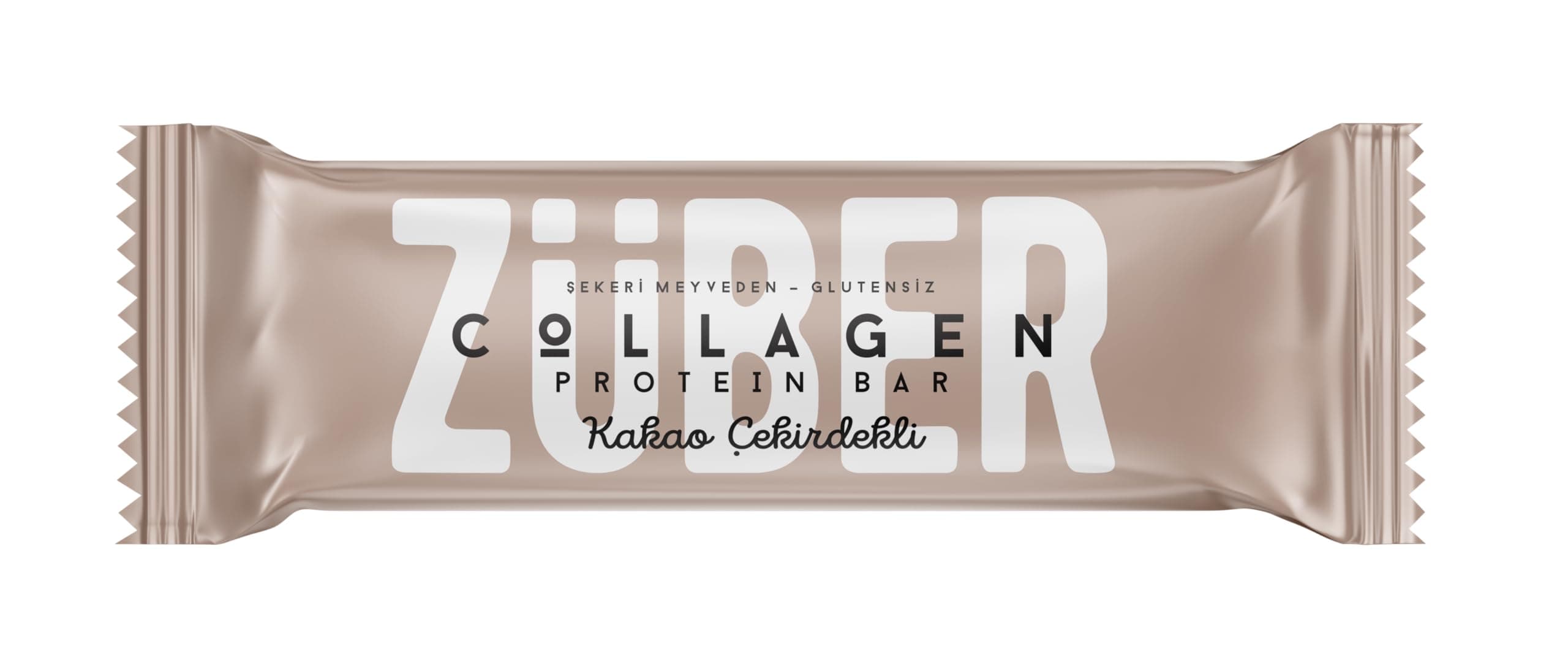 Züber Kakao Çekirdekli Kolajen Protein Bar 35Gr