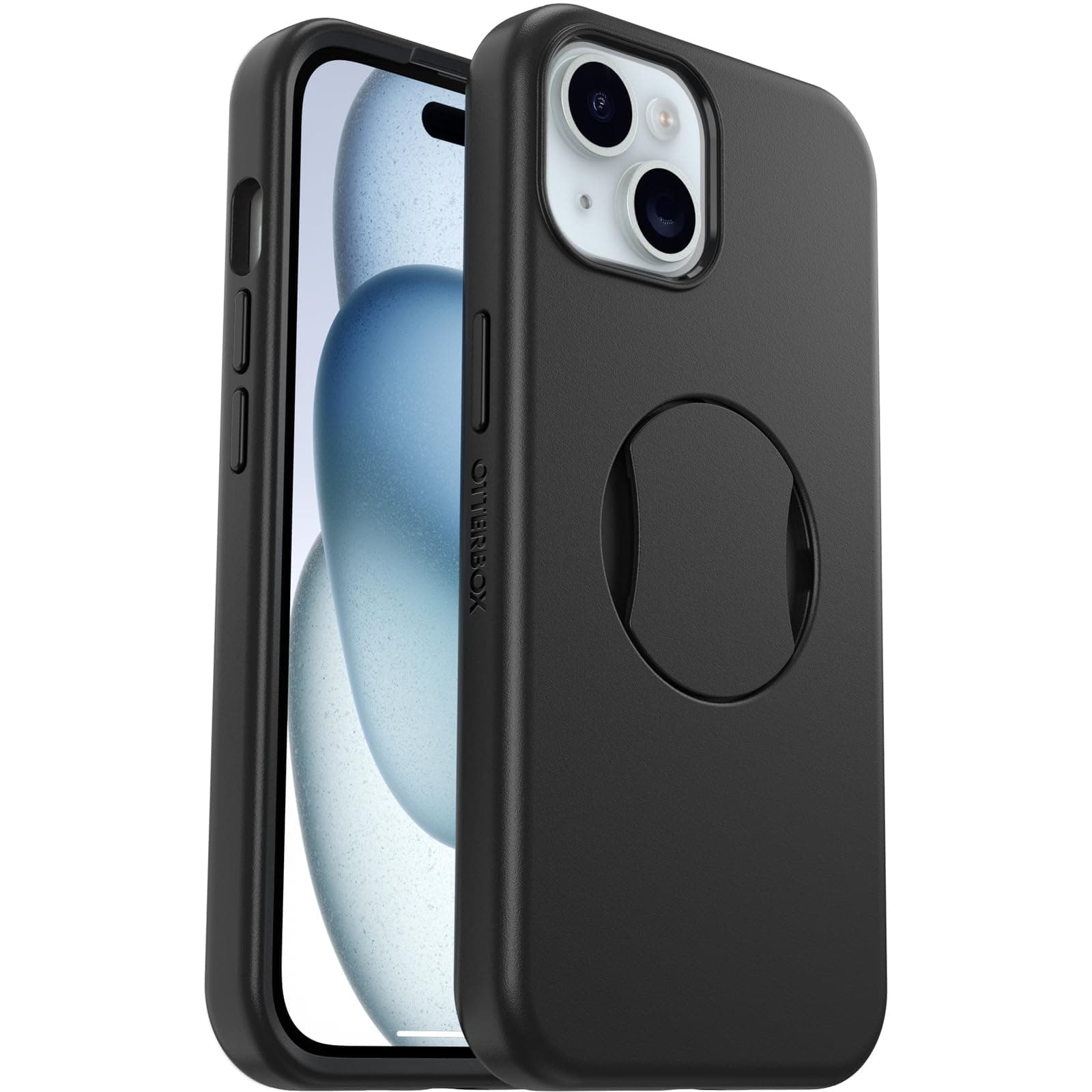 Otterbox Ottergrip Symmetry, Iphone 15 / Iphone 14 / Iphone 13 Için Kılıf, Magsafe Uyumlu, Düşmeye Dayanıklı, Entegre Saplı Koruyucu Kılıf, 3X Askeri Standartlara Göre Test Edilmiştir, Siyah