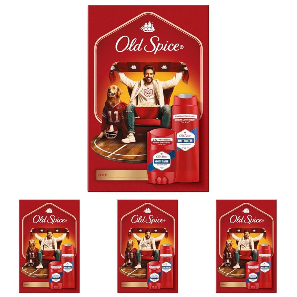Old Spice Whitewater Erkek Hediye Seti: Stick Deodorant ve Duş Jeli (4 paketi)