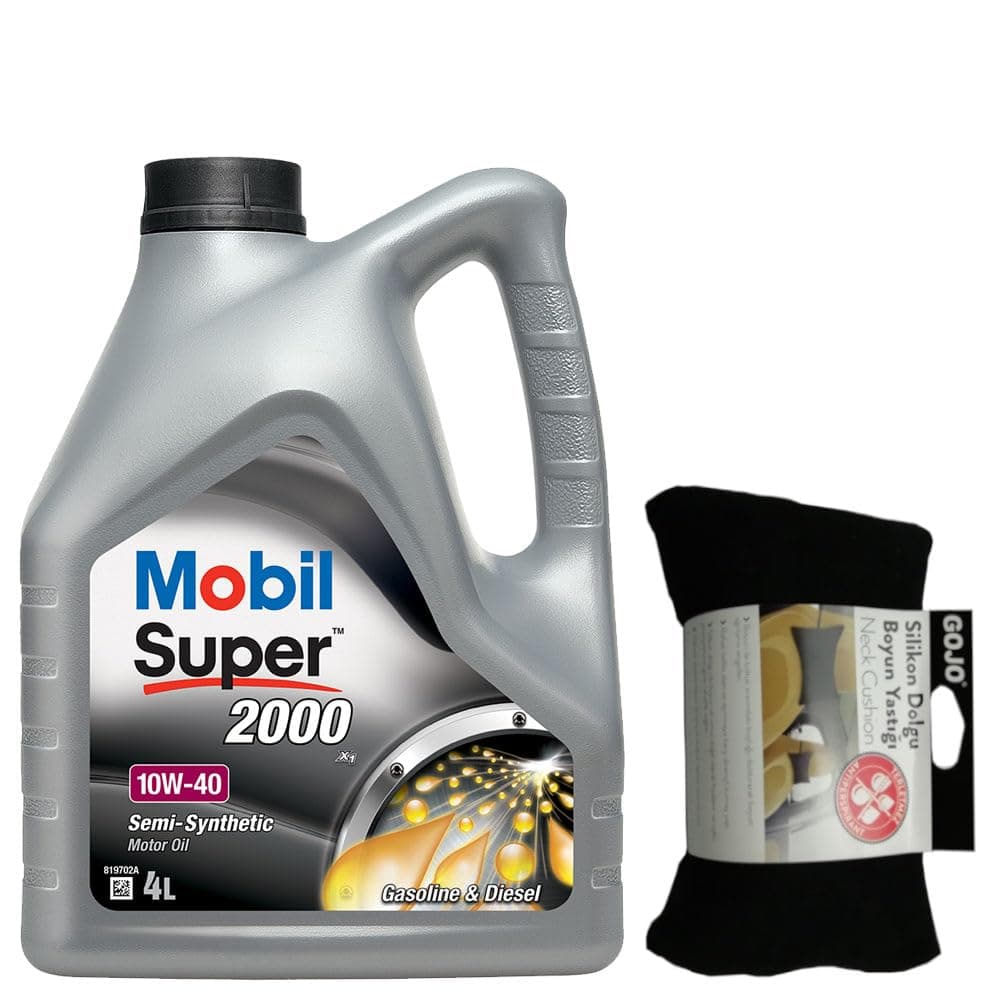 Mobil Super 2000 X1 10W40 Motor Yağı 4 L + 00216 Gojo Silikon Dolgu Boyun Yastığı