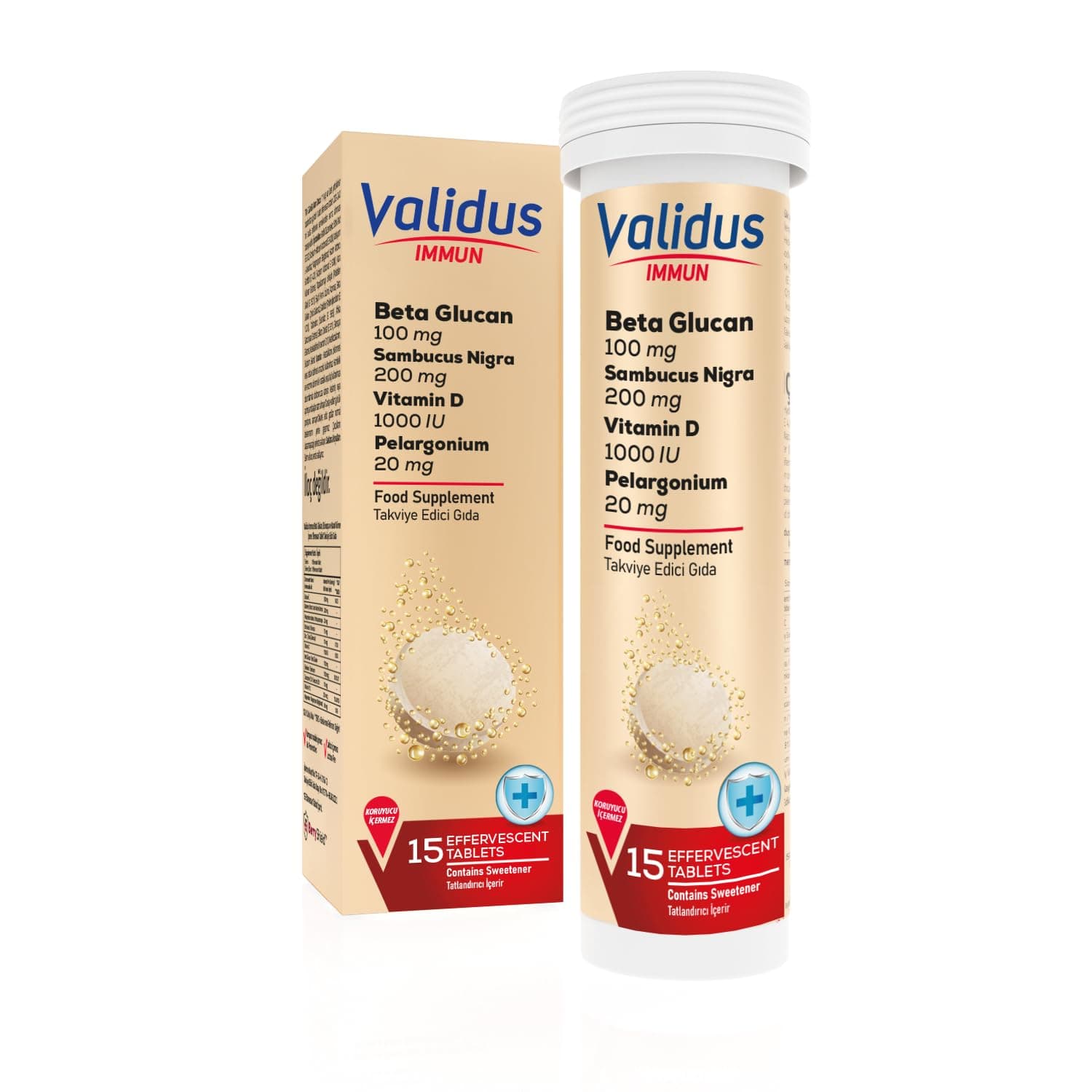Validus Immun Beta Glucan + Echinacea Efervesan Tablet