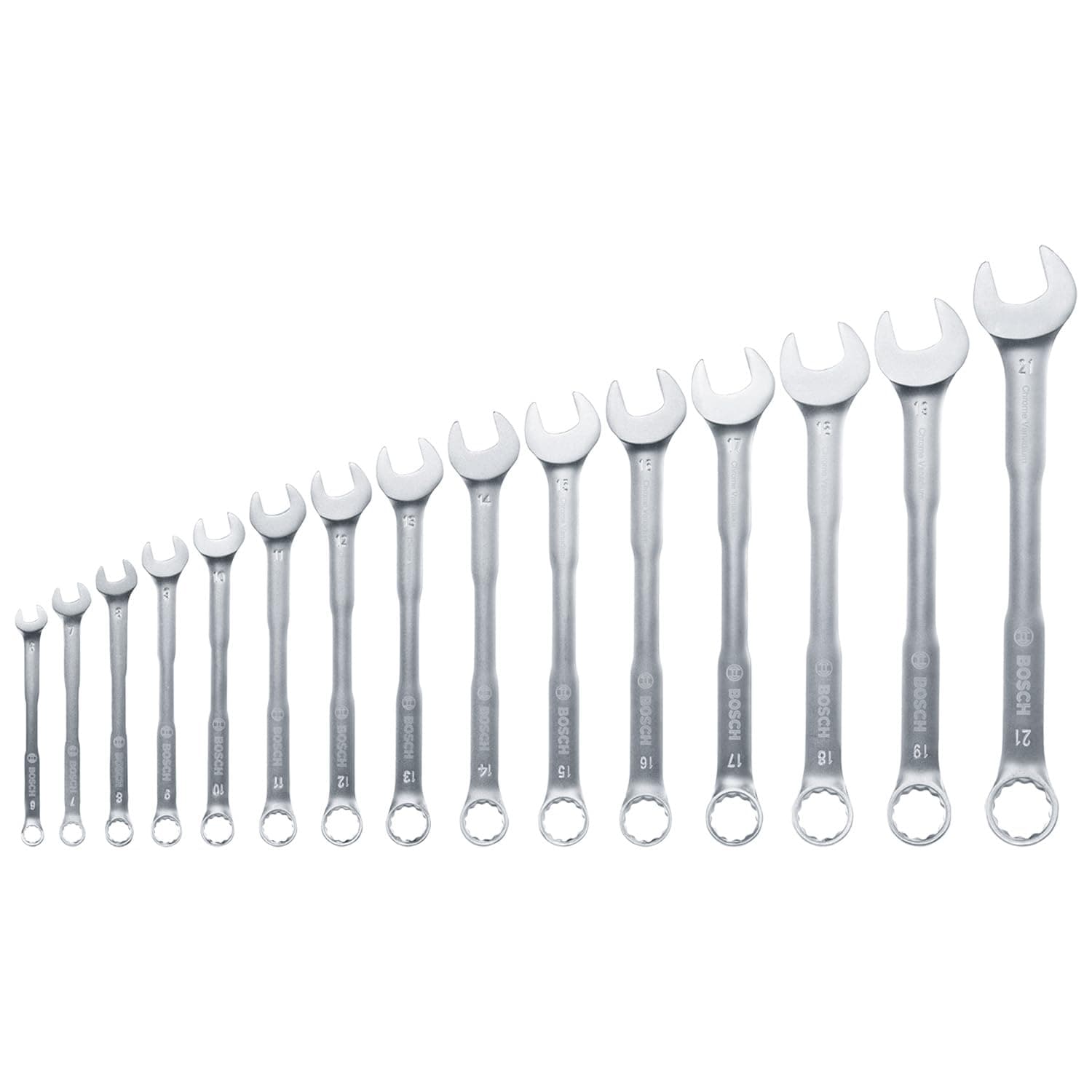 Bosch 1600A02Z9E Açık Uçlu Kombine Anahtar Seti 15 Parça