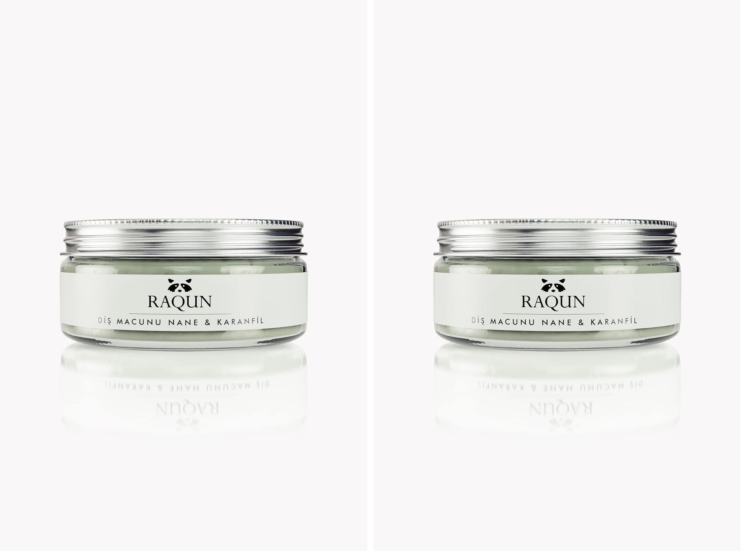 RAQUN Bentonit Killi Diş Macunu 50ml%100 Doğal (2 paketi)