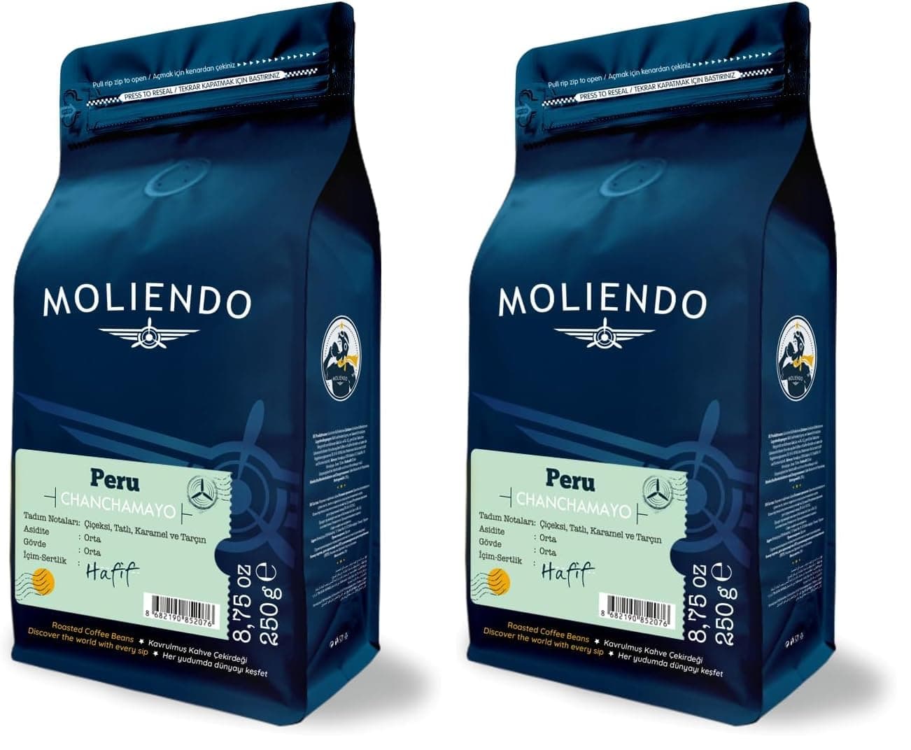 Moliendo Peru Chanchamayo Yöresel Kahve (2 paketi)