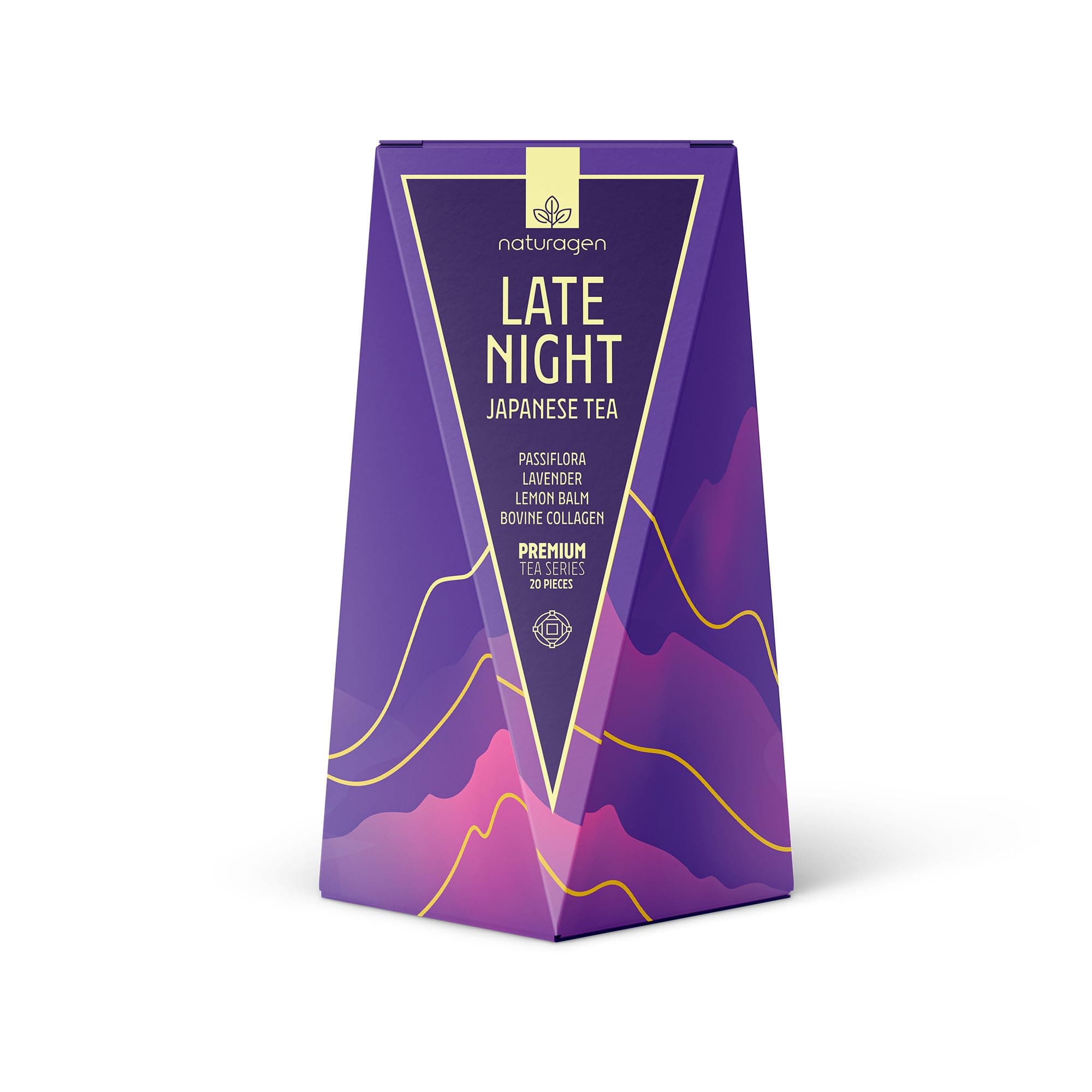 Naturagen Late Night Japanese Tea Pasifloralı Çay 20 Adet | Pasiflora + Lavanta + Melisa | Hidrolize Kolajen