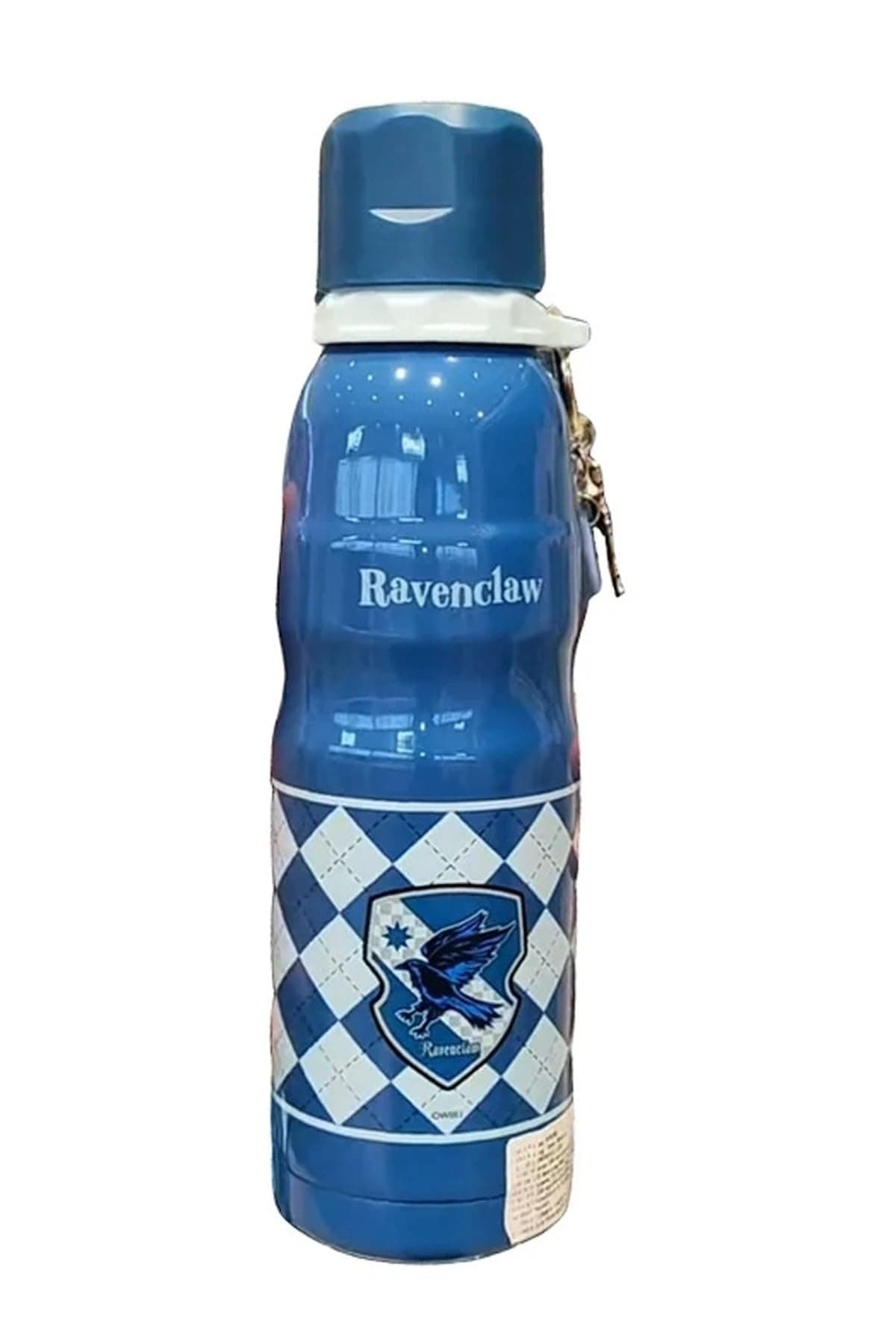 Miniso Harry Potter Lisanslı Charmlı Termos, 600 ml Kapasite, Mavi
