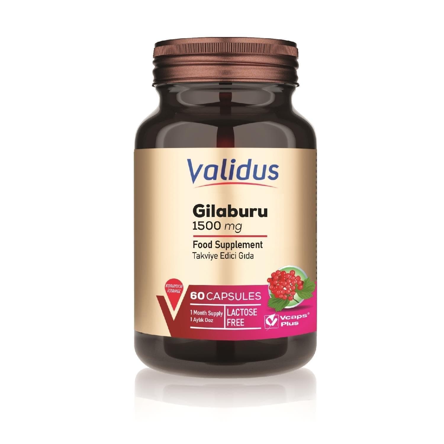 Validus Gilaburu 1500 mg 60 Capsules
