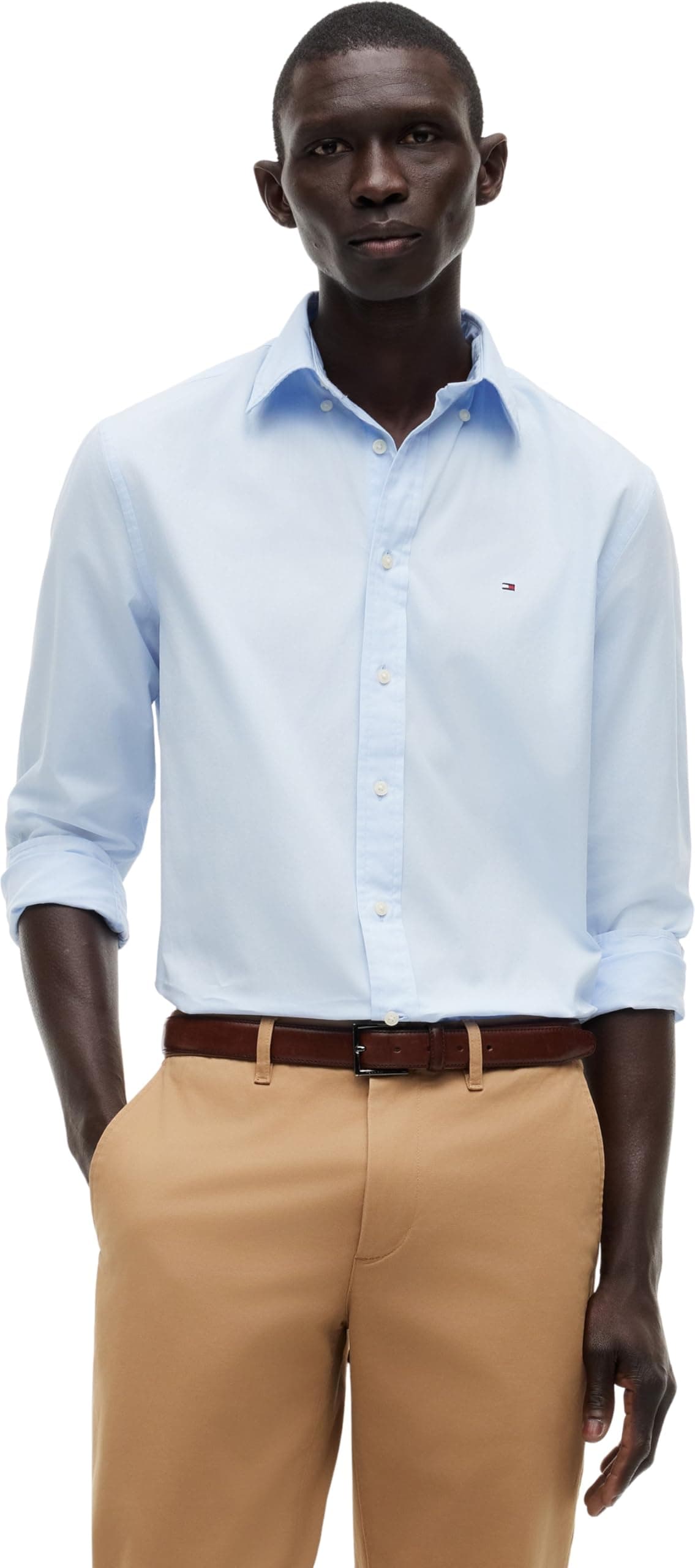 Tommy Hilfiger CORE FLEX POPLIN SOLID RF SHIRT Gömlek Erkek