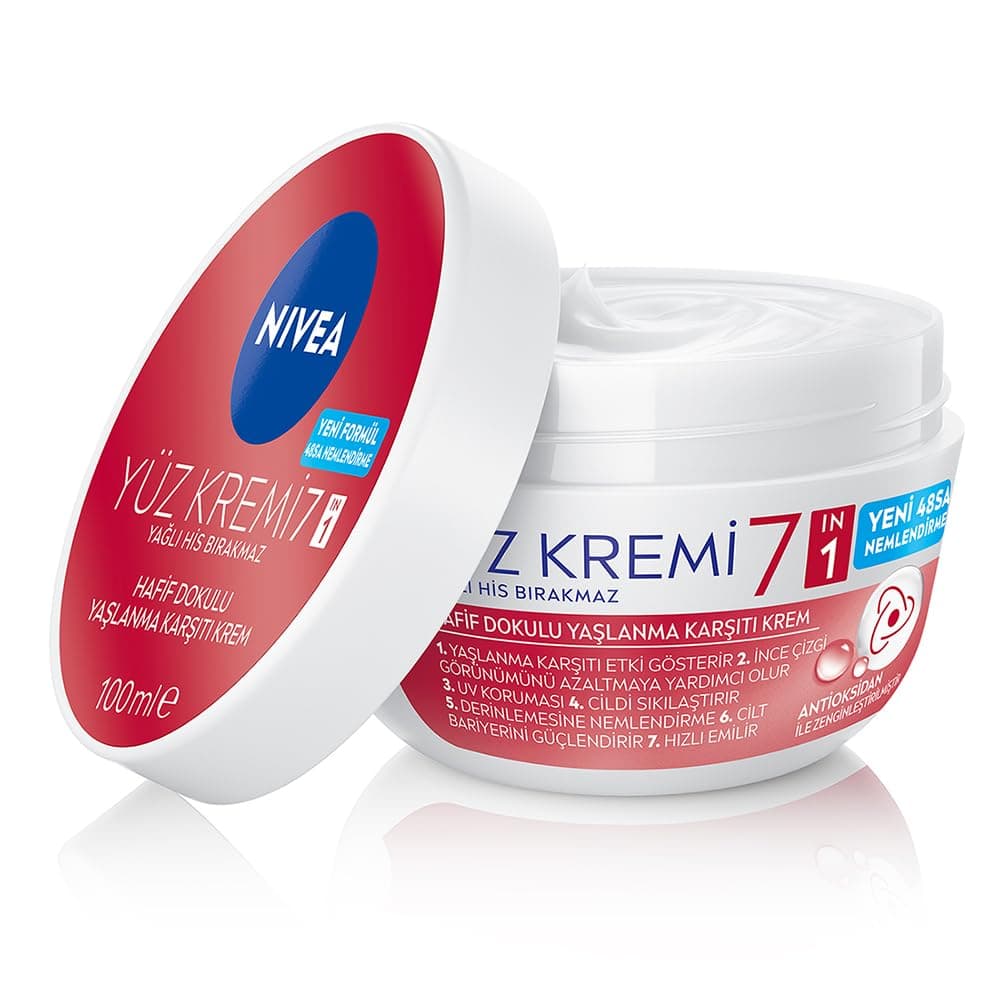 NIVEA Yaşlanma Karşıtı Su Bazlı Nemlendirici Yüz Kremi 100 ml,Bariyer Güçlendirir,Sıkılaştırıcı