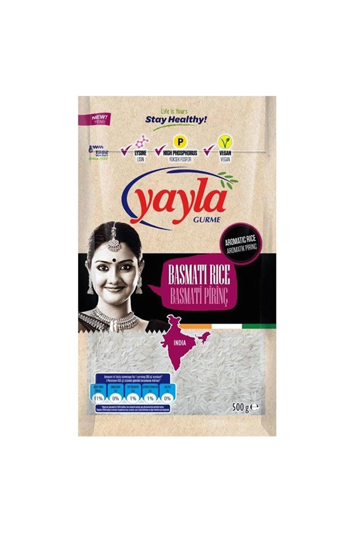 yayla Gurme Basmati Pirinç,500 gr