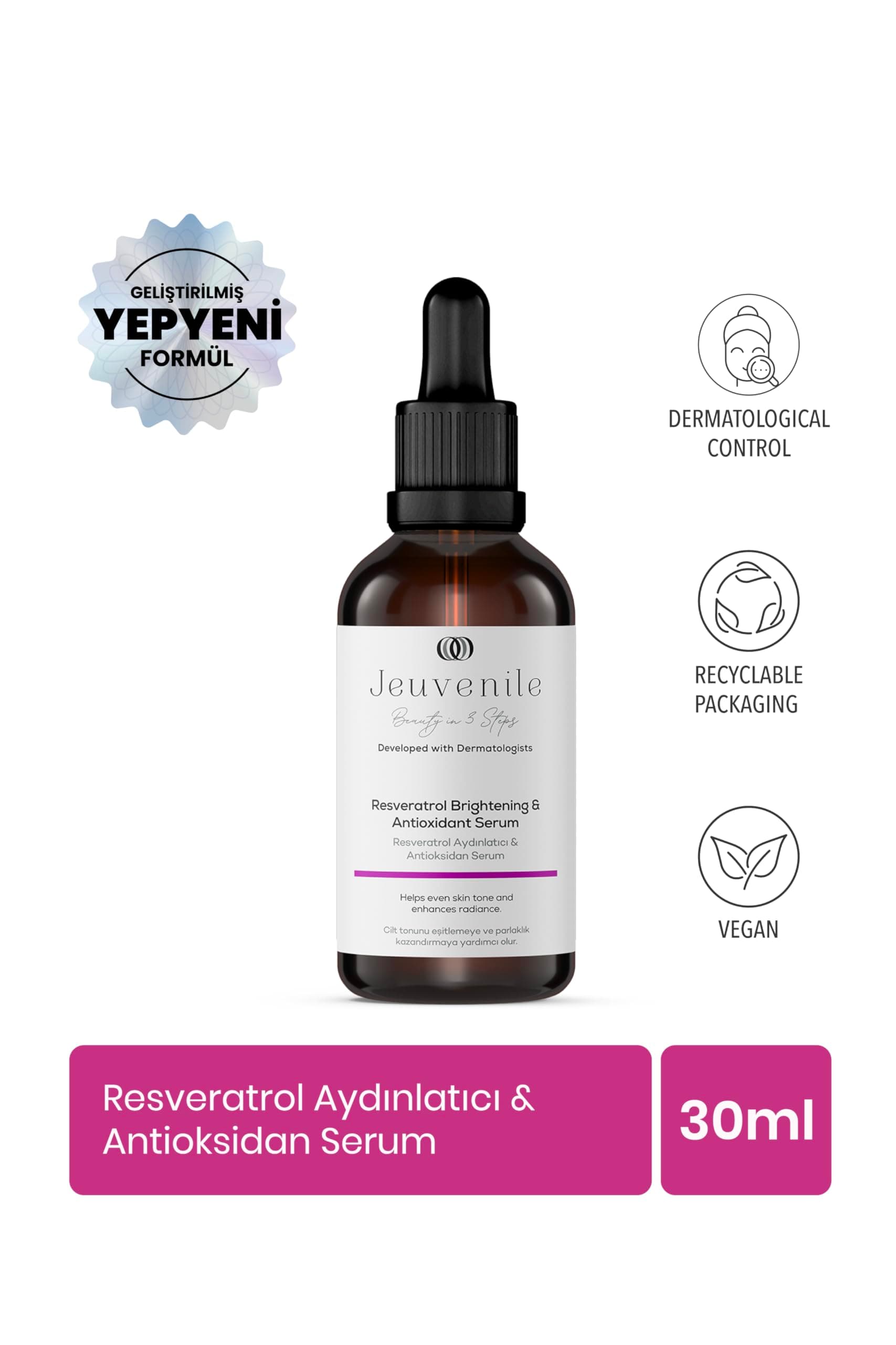Jeuvenile Onarıcı Ve Koruyucu Resveratrol Serum 30 ml Resveratrol Serum 30 ml