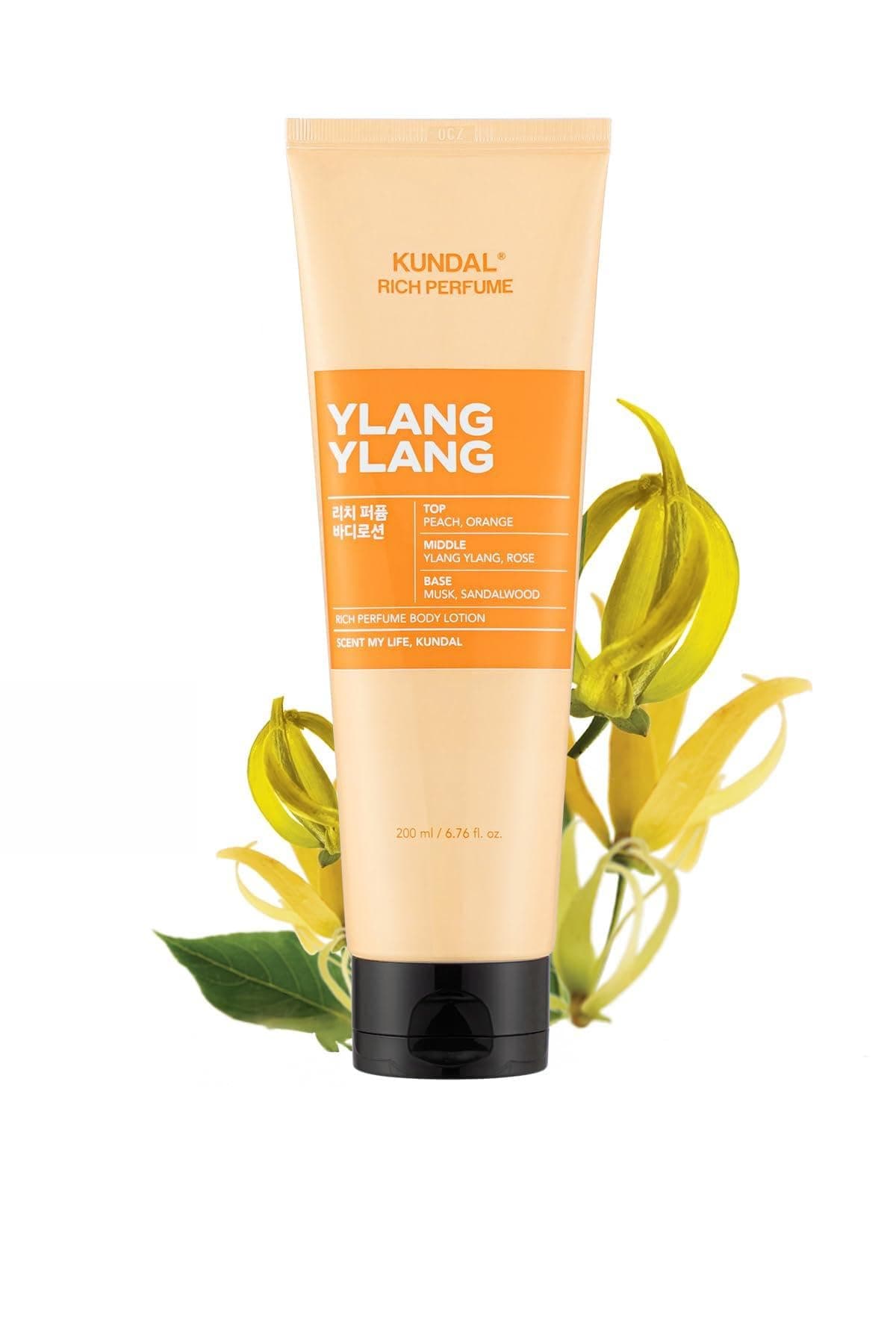 KUNDAL Parfüm Etkili Nemlendirici&Besleyici Vücut Losyonu Rich Perfume Body Lotion 200ml Ylang Ylang