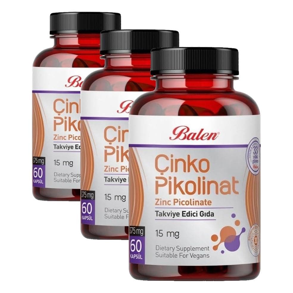 Balen Çinko Pikolinat (3 paketi)