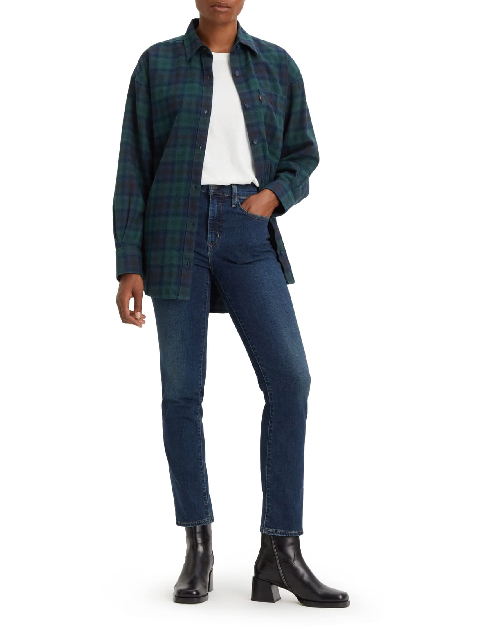 724 High Rise Straight Jeans Jean Pantolon Kadın