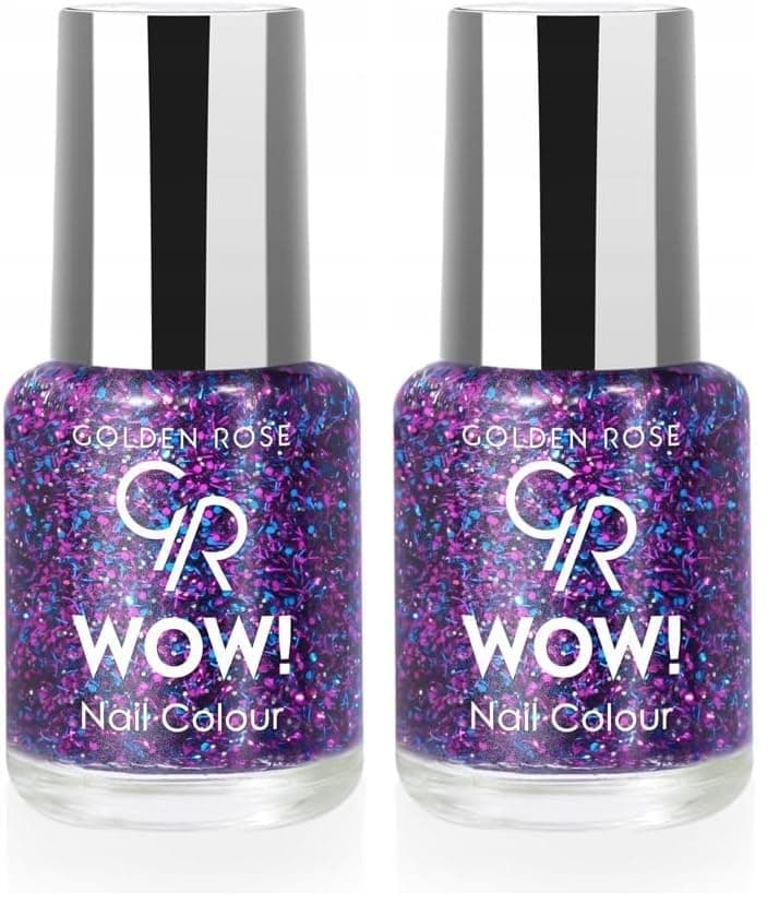 Golden Rose Wow Nail Color Glitter No:208 - Oje 2li paket