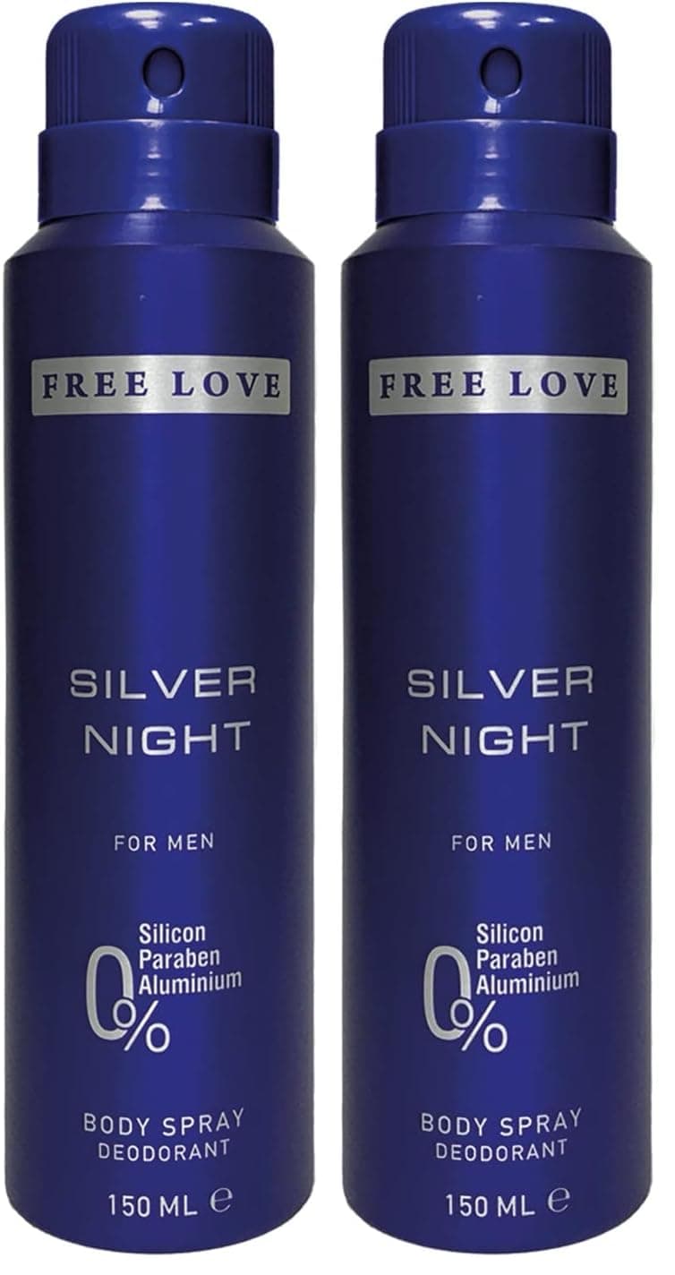 Free Love Silver Night Erkek Deodorant 150 ml 2li paket
