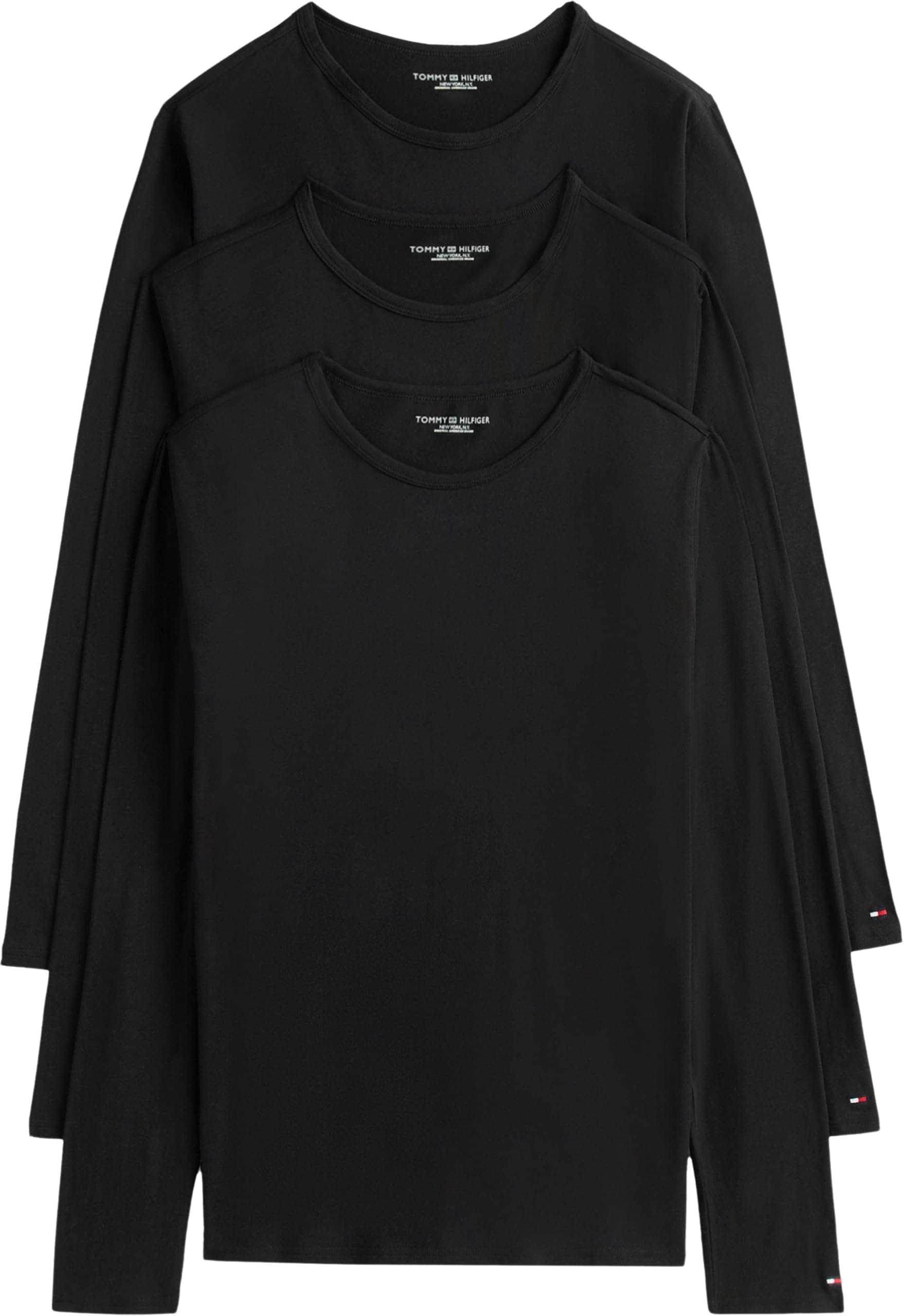 Tommy Hilfiger 3P LS Tee Çoklu Paket/İç Giyim Erkek