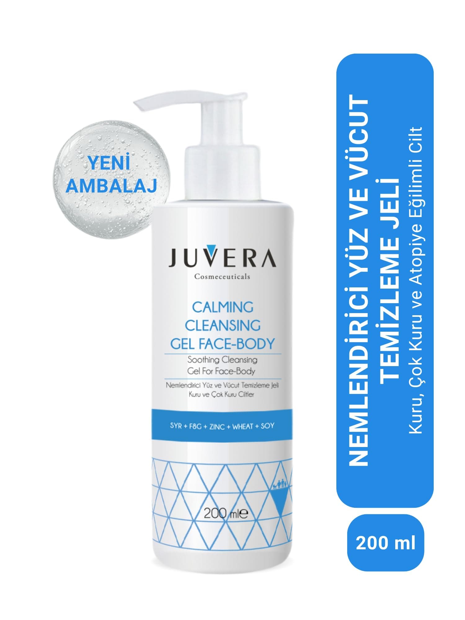 Juvera Calming Cleansing Jel Face-Body 200 ml