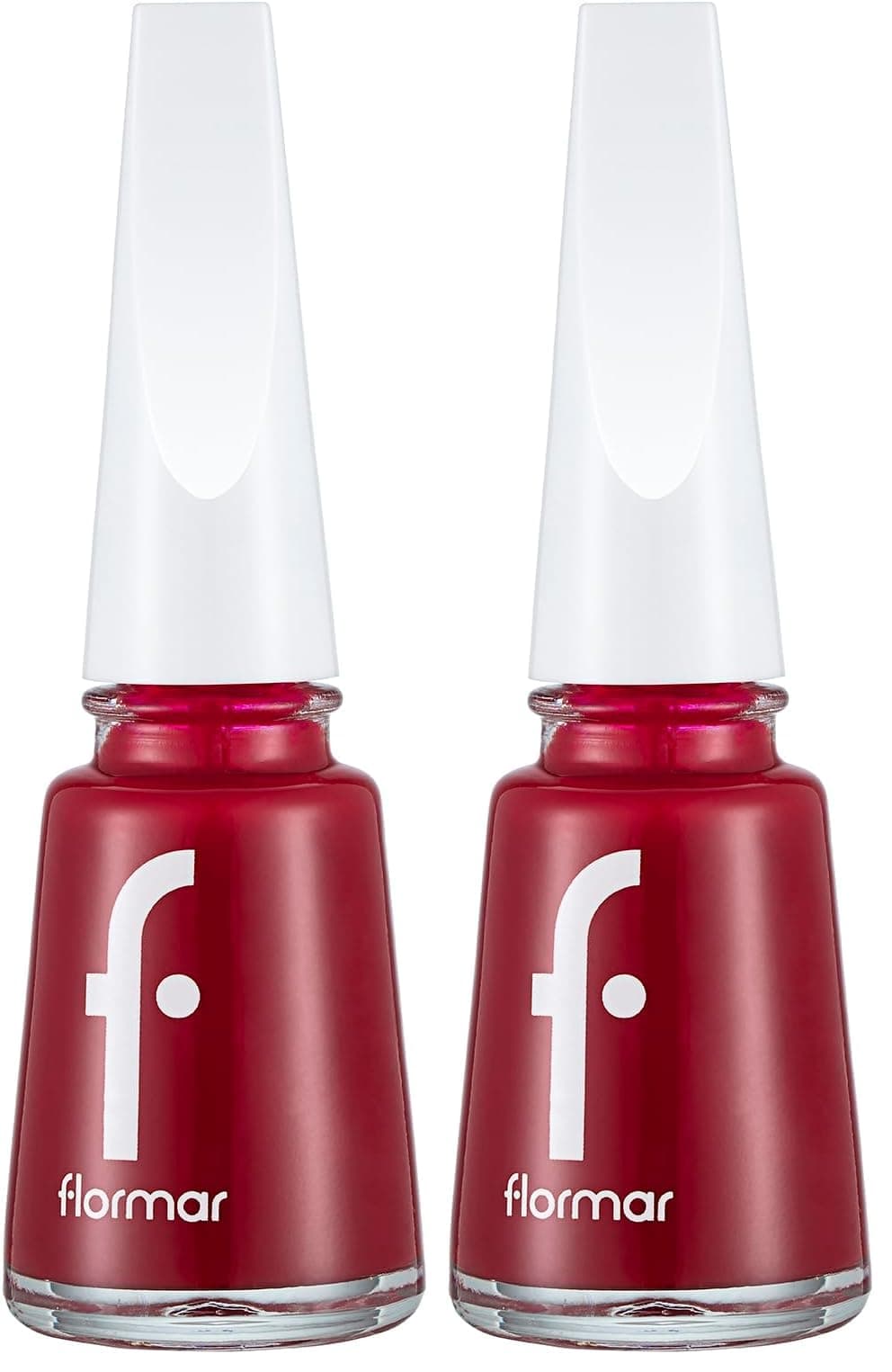 Flormar Nail Enamel Yüksek Pigmentli ve Parlak Bitişli Oje Fne 128 Bordeaux Scream (2 paketi)