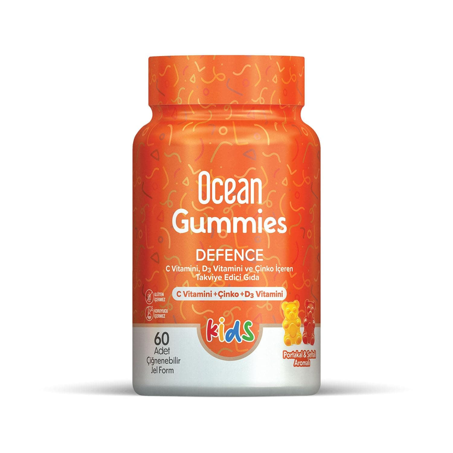 Orzax Ocean Smart Gummies Defence Çiğ. Jel Form 1 Adet (60'lı)