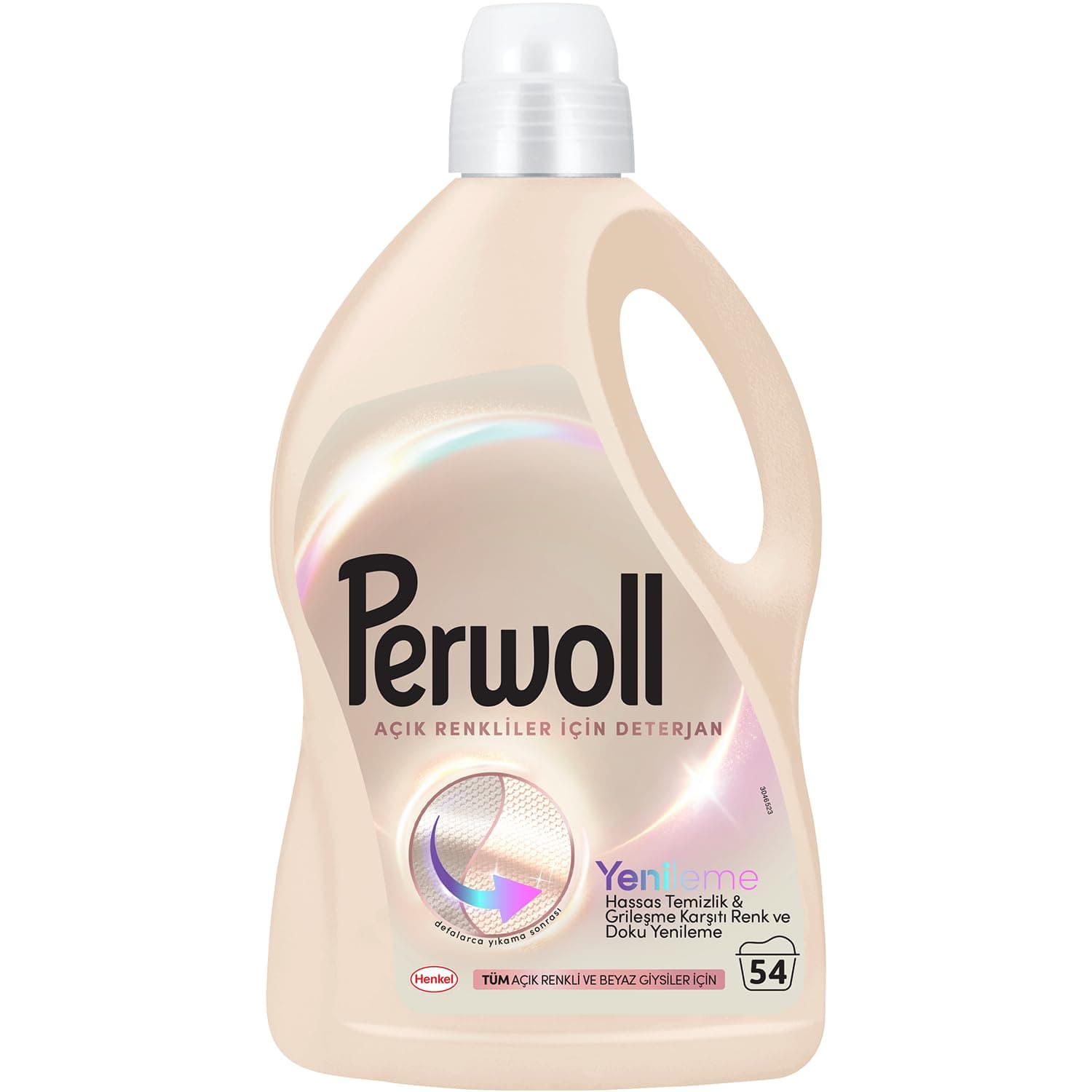 Perwoll Açık Renkliler Sıvı Bakım Deterjanı 2,97 L | 54 Yıkama | Açık & Beyaz Giysiler İçin Hassas Temizlik | Doku Bakımı & Ferahlık | Sıvı Çamaşır Deterjanı