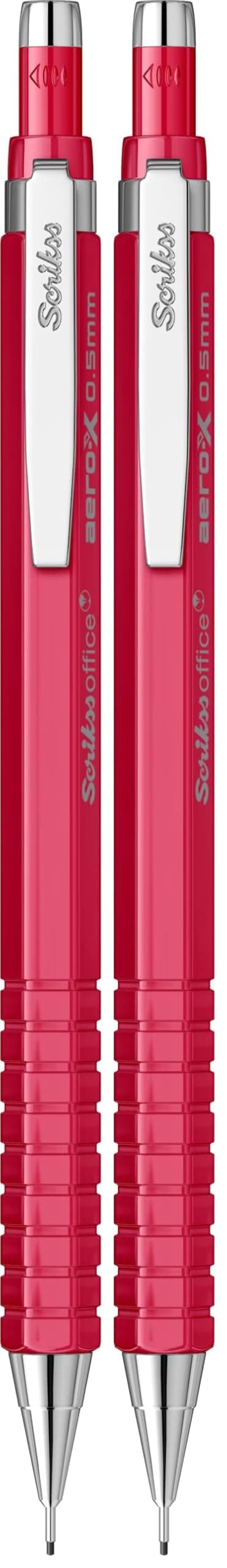 Scrikss Office Aero-X Versatil 0.5 Mm Kirmizi (2 paketi)