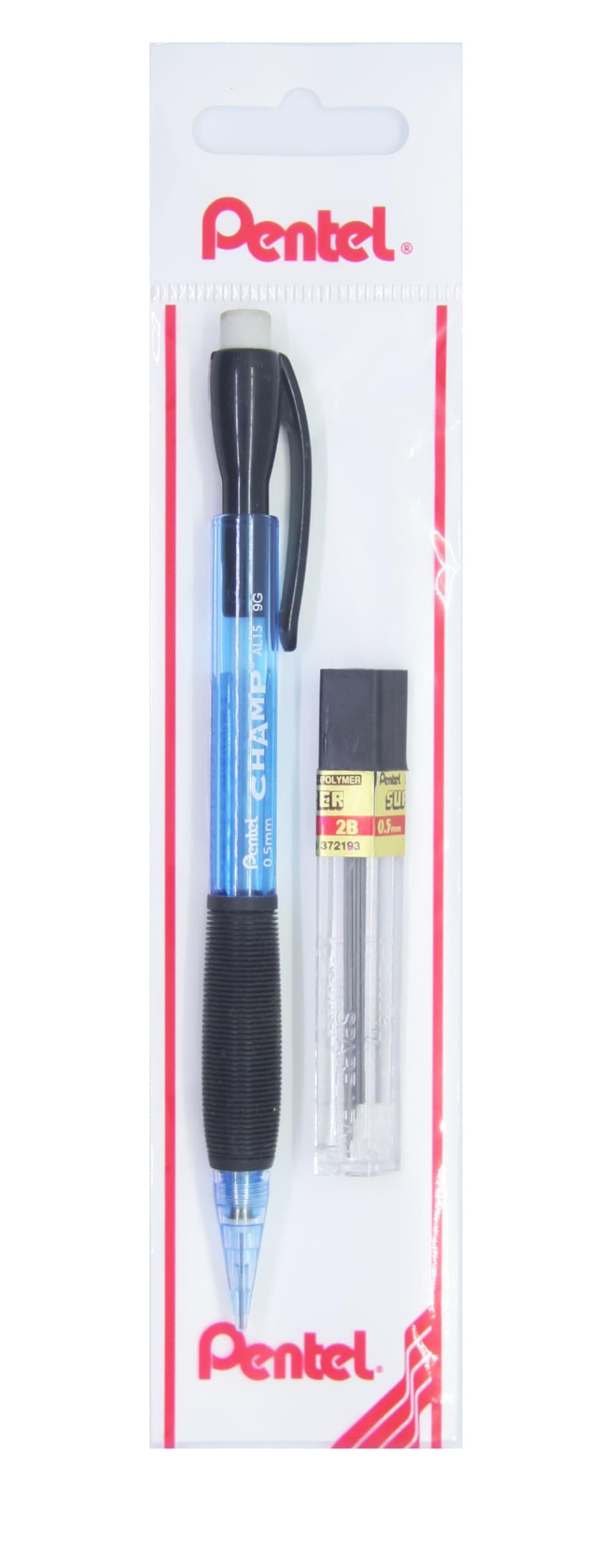 Pentel 0.5 mm Kauçuk Tutaçlı Versatil - Champ + Yedek Uç MAVİ