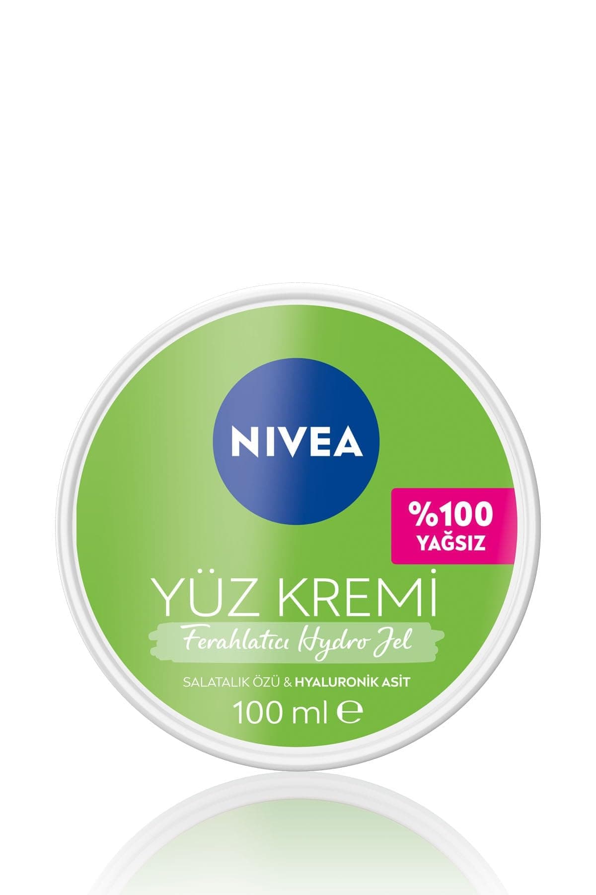 NIVEA Ferahlatıcı Hydro Nemlendirici Yüz Kremi 100 ml, Yağlı Ciltler İçin, Makyaj Bazı, 24 Saat Cilt Nemlendirici, Yağlı His Bırakmayan Formül