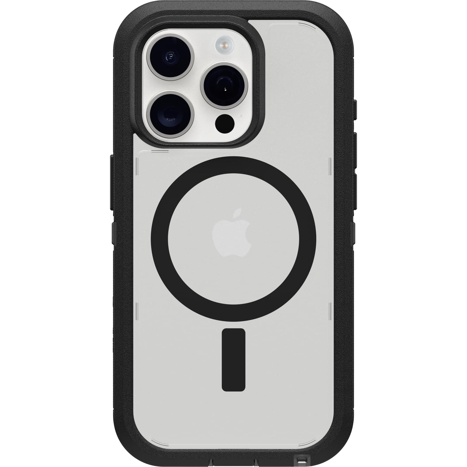 Otterbox Defender Xt Iphone 15 Pro Için Kılıf, Magsafe Özellikli, Darbeye Dayanıklı, Ultra Sağlam, Koruyucu Kılıf, 5X Askeri Standartlara Göre Test Edilmiştir, Şeffaf/Siyah, Satış Ambalajsız