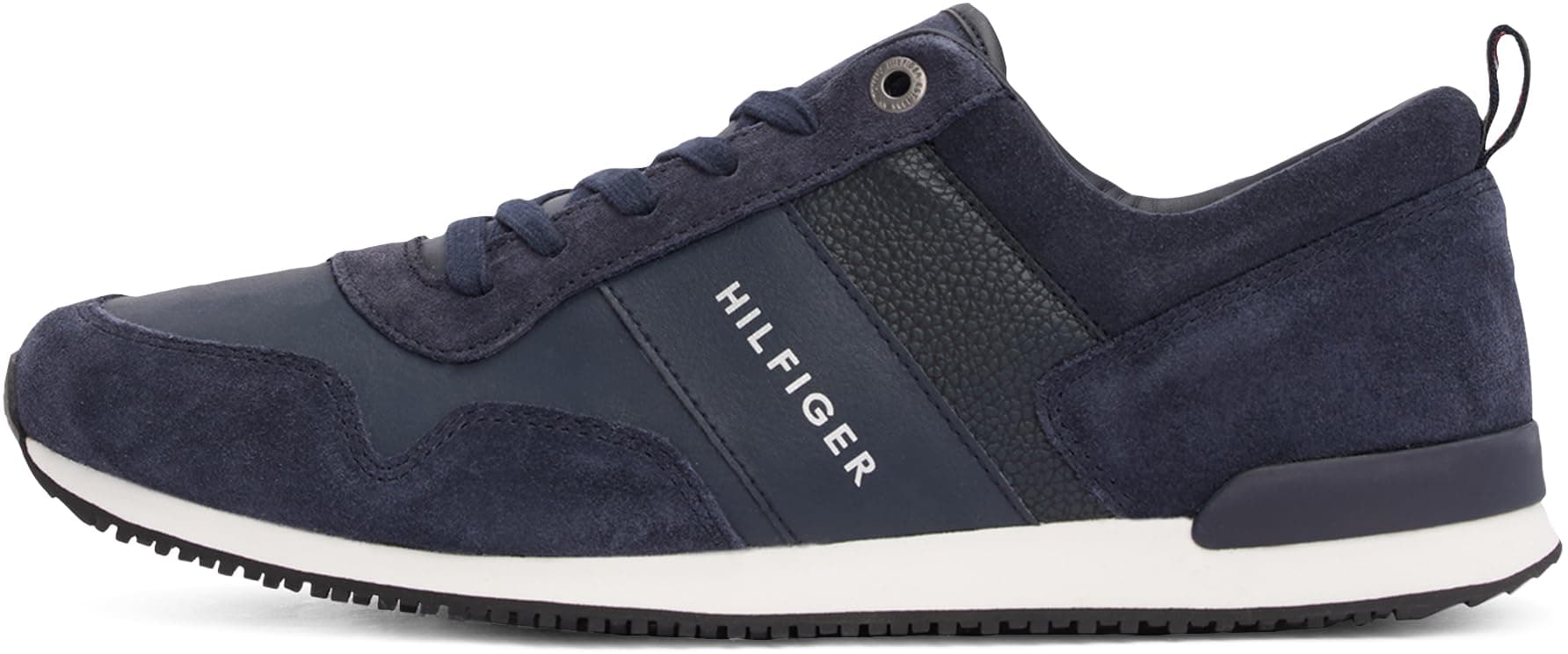 Tommy Hilfiger Erkek İkonik Deri Süet Karışımı Koşu Ayakkabısı