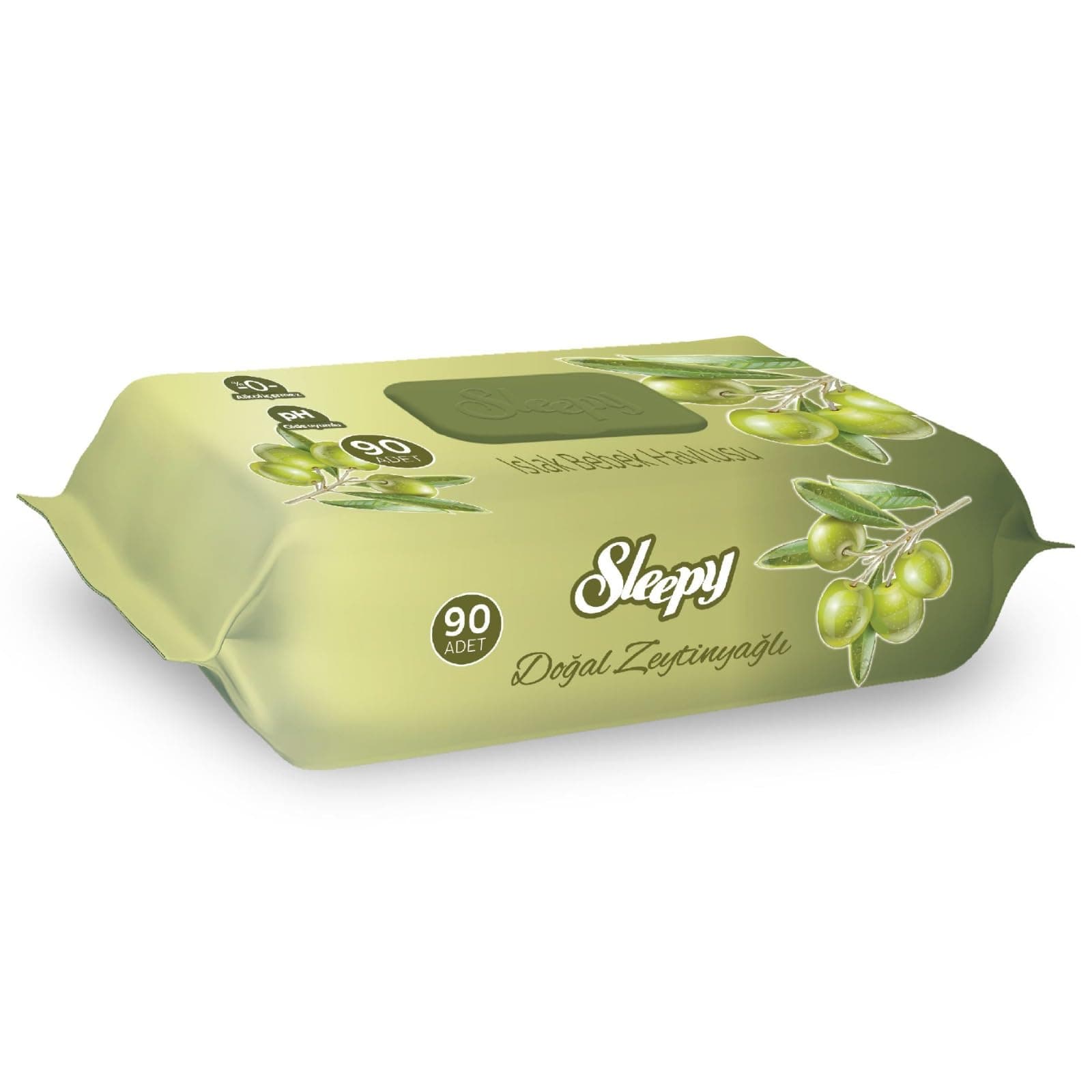 Sleepy Zeytinyağlı Islak Bebek Havlusu (1 x 90 Adet)