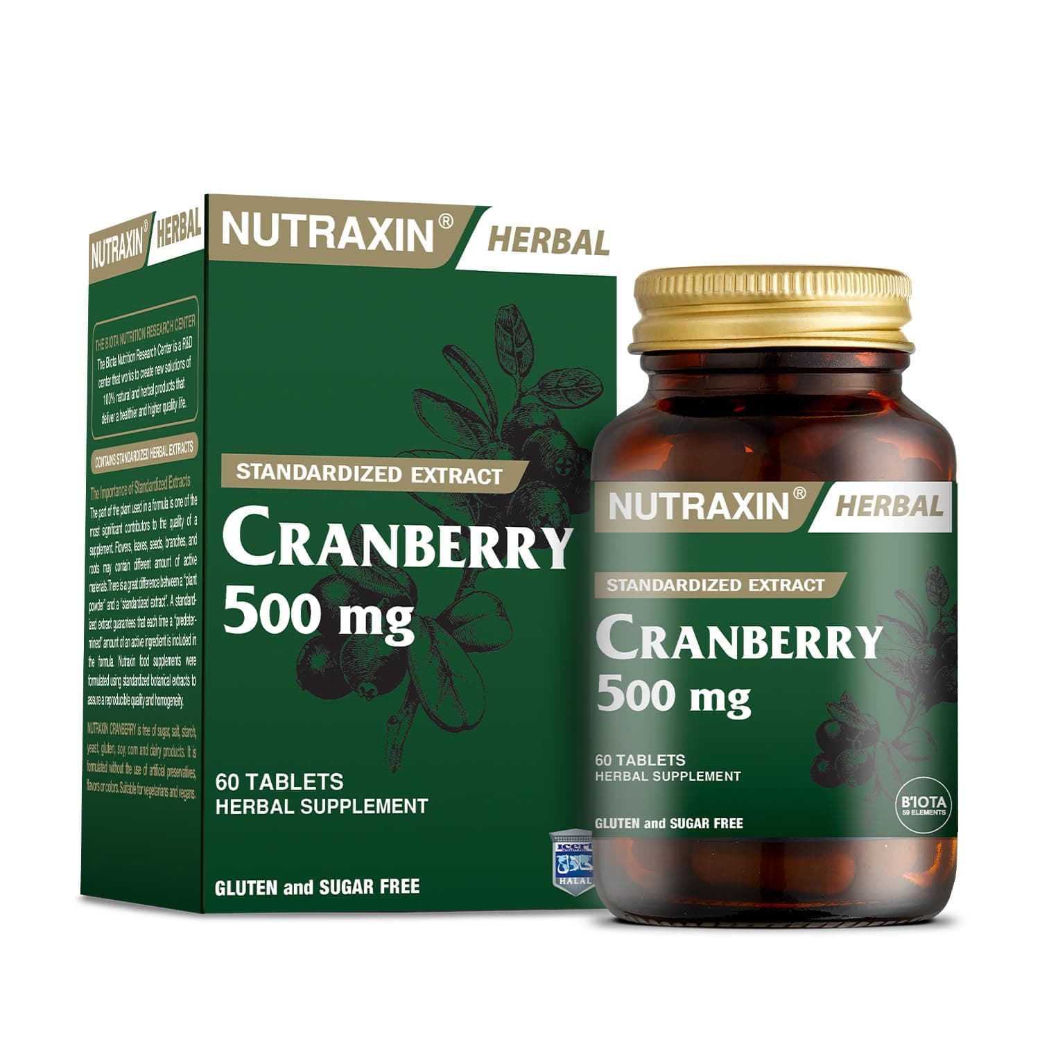 Nutraxin Herbal Cranberry 500 mg 60 Tablet