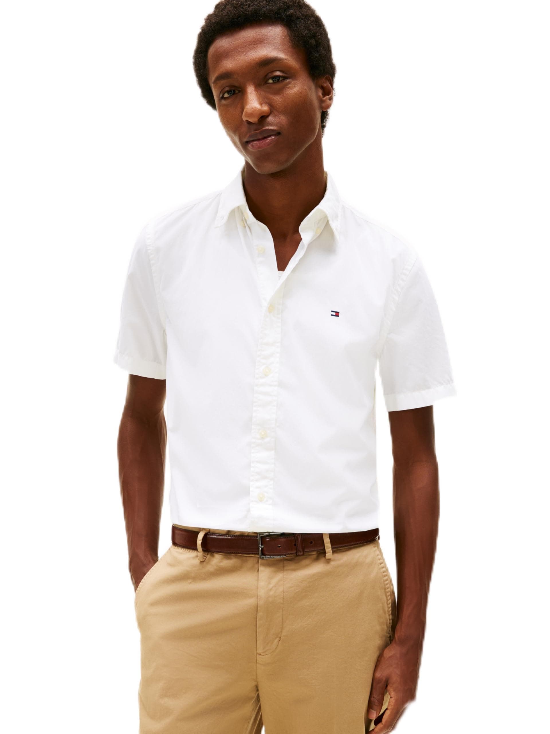 CORE FLEX POPLIN SOLID S/S SHIRT Tişört Erkek