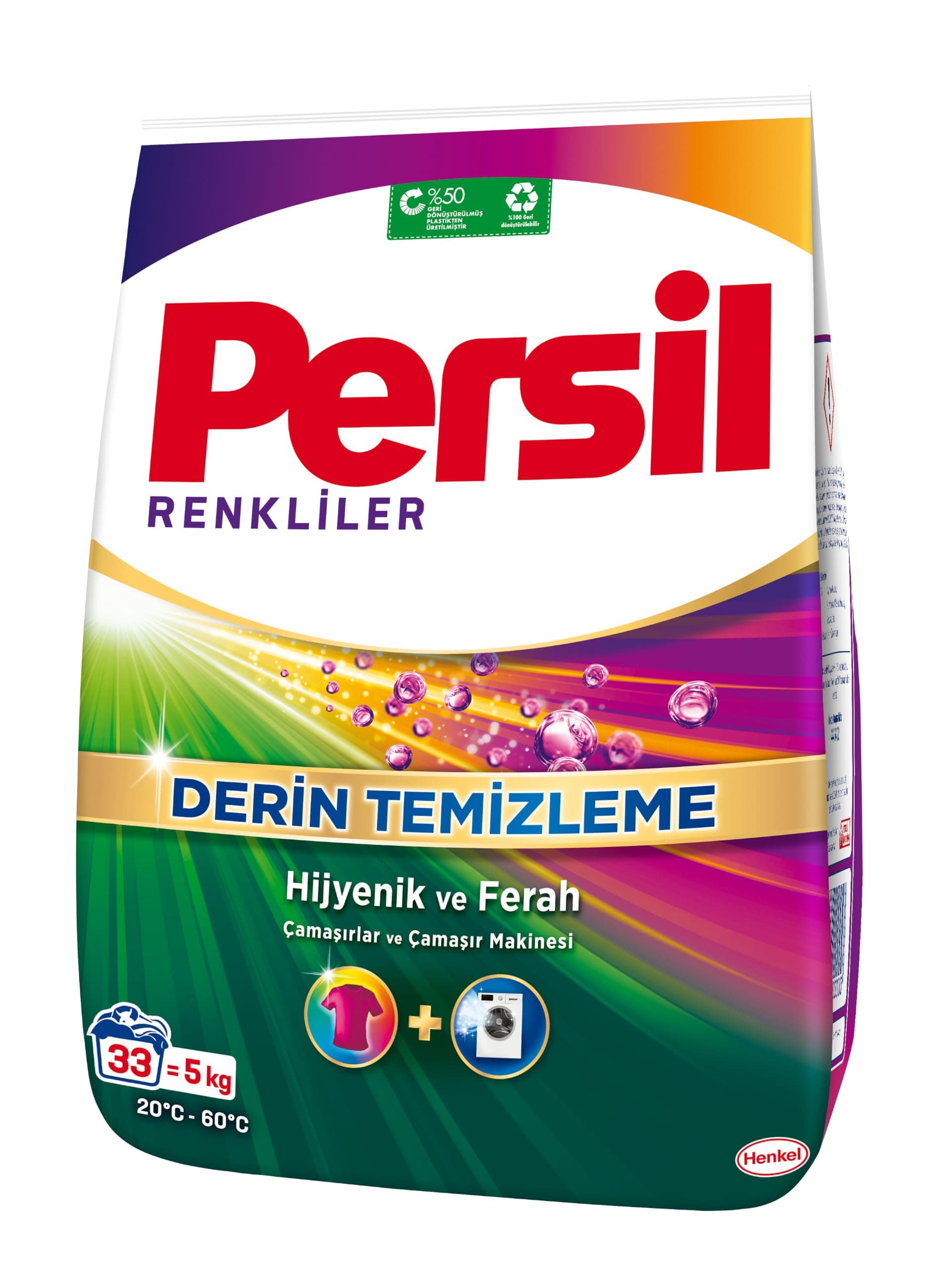 Persil Color Toz Deterjan, 33 Yıkama, 5 Kilogram, Renkliler 5kg