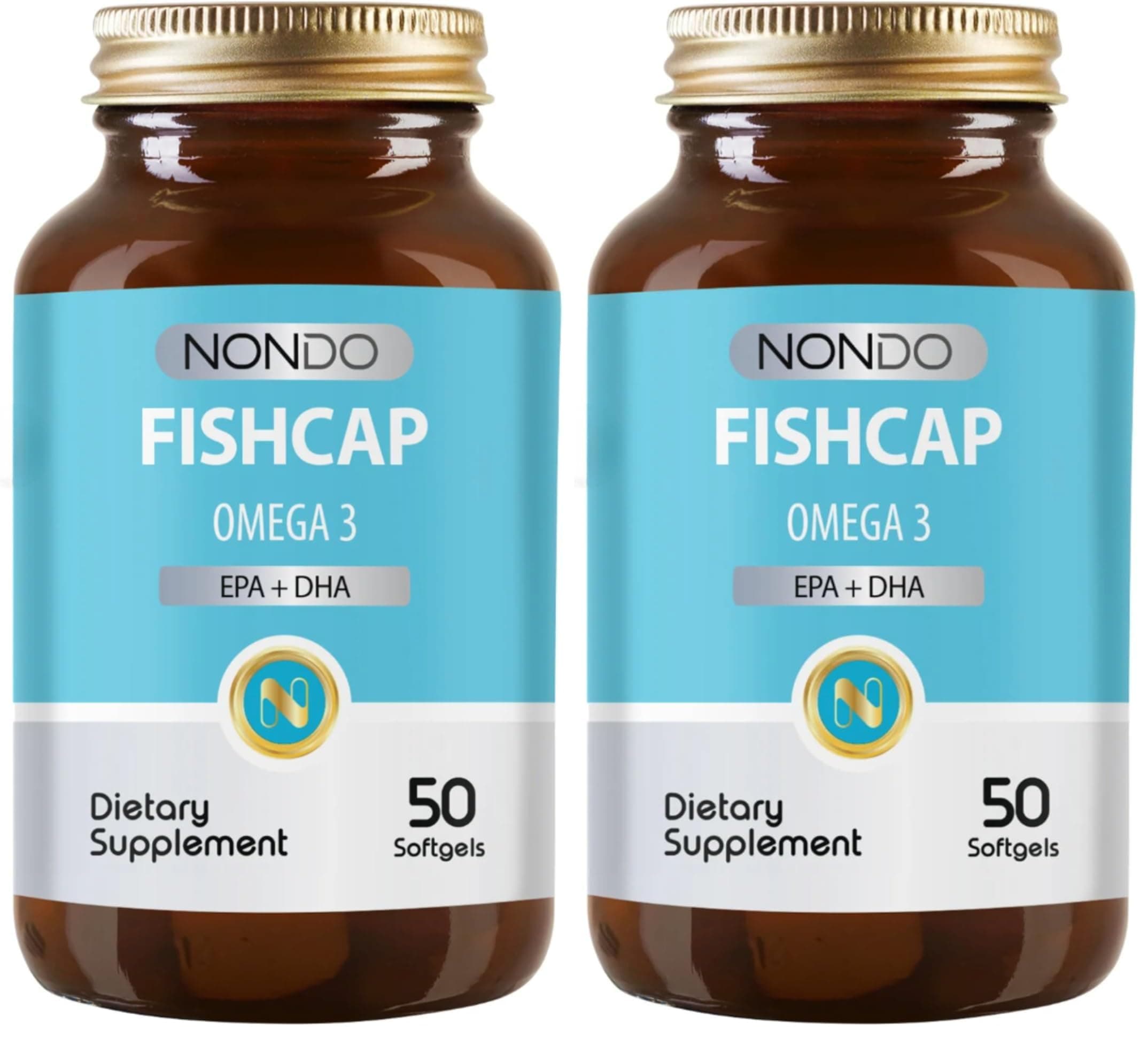 Nondo Fishcap Balık Yağı Omega 3 Epa Dha 1000 Mg 50 Yumuşak Jelatin Softgel Kapsül (2 paketi)