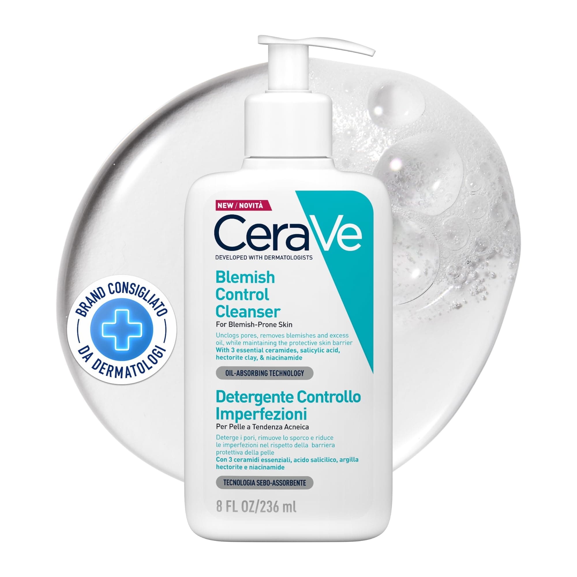 CeraVe Yağlı Ve Düzensiz Ciltler İçin Yüz Temizleme Jeli 236 ml