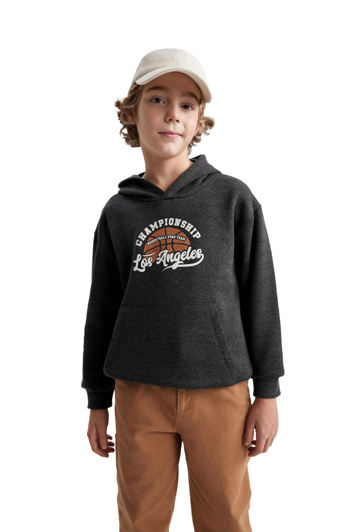 Erkek Çocuk Regular Fit Kapüşonlu Sweatshirt