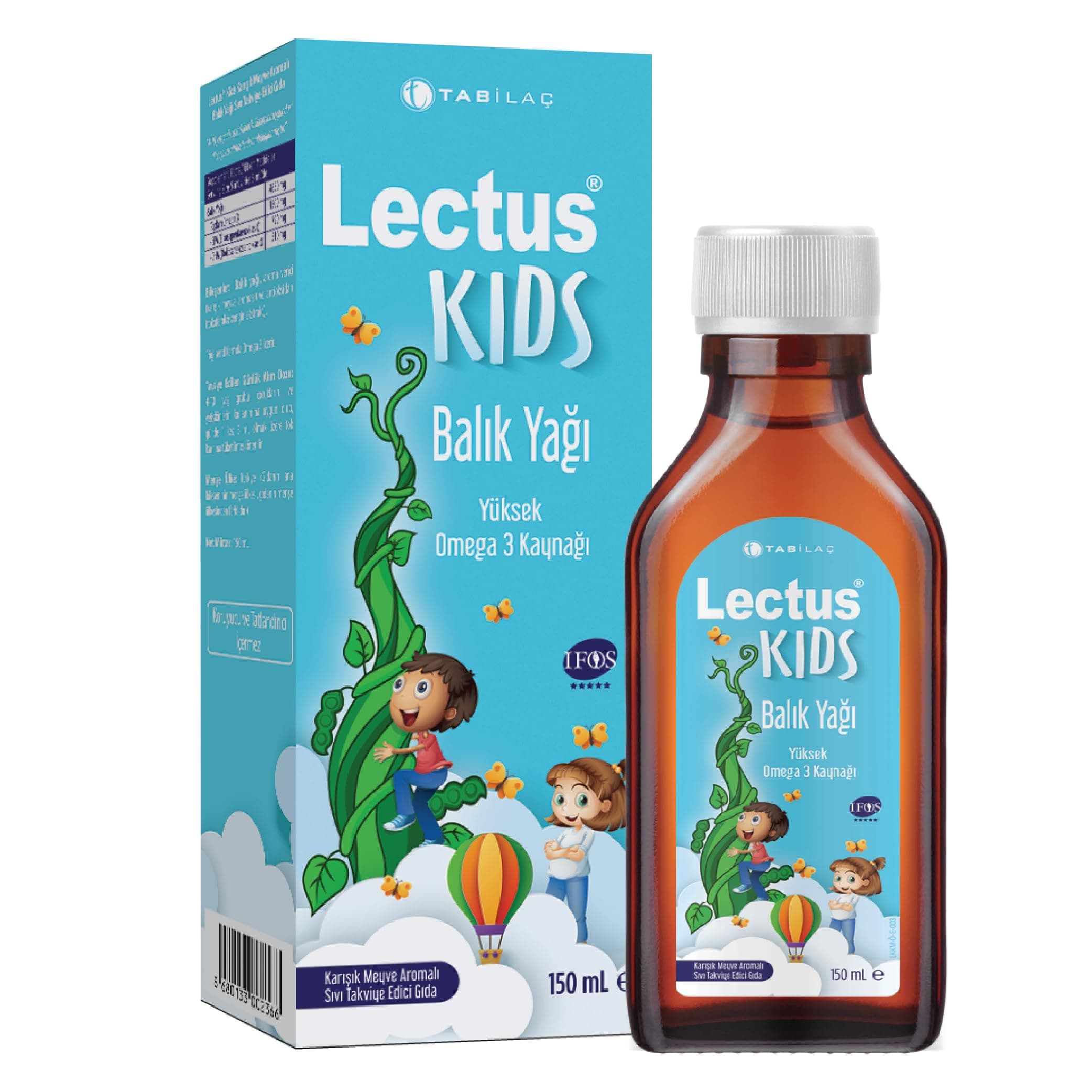 Lectus Kids Balık Yağı Karışık Meyve Aromalı
