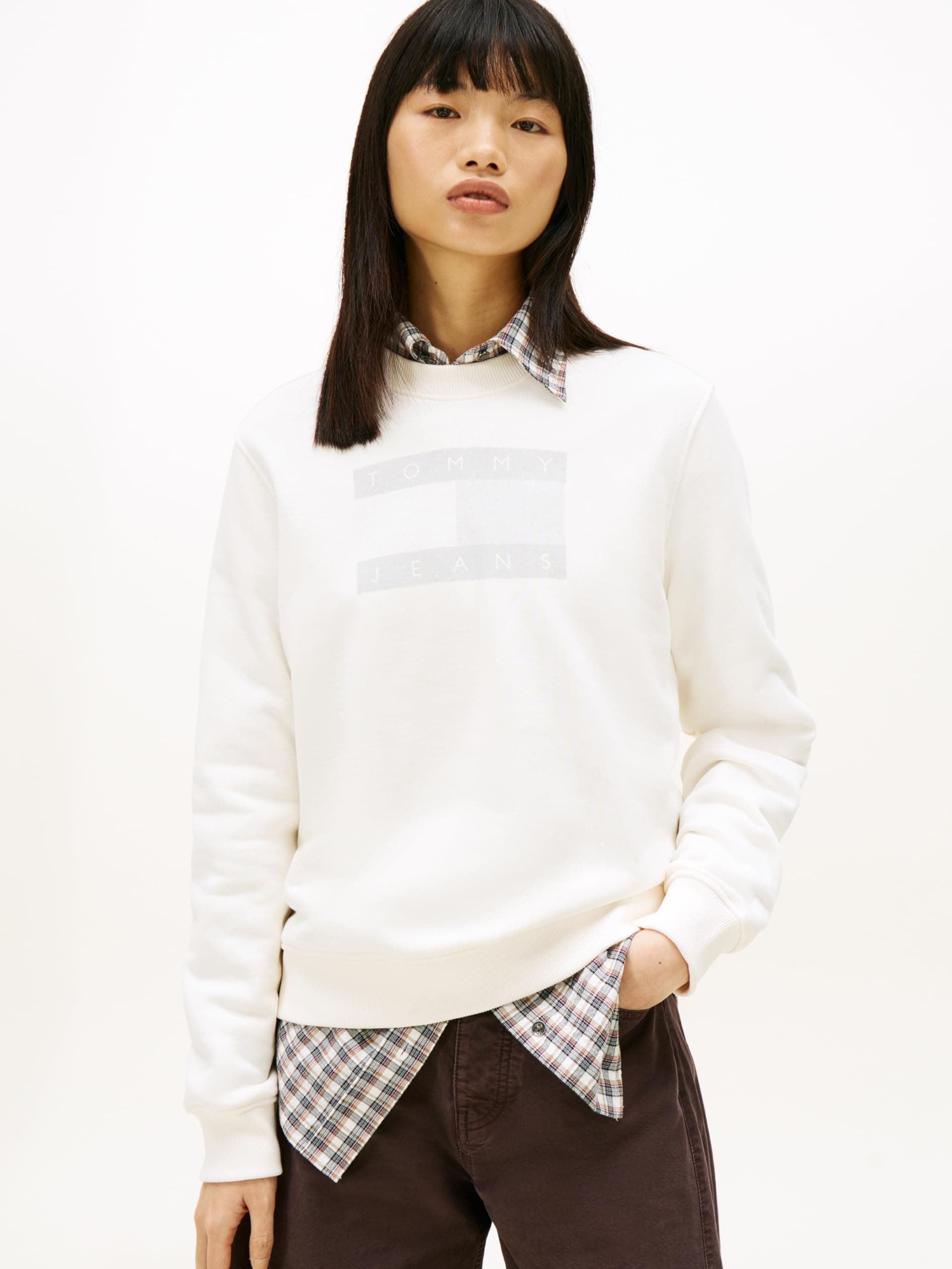Tommy Hilfiger TJW REG TJ FLAG CREW Sweatshirt Kadın