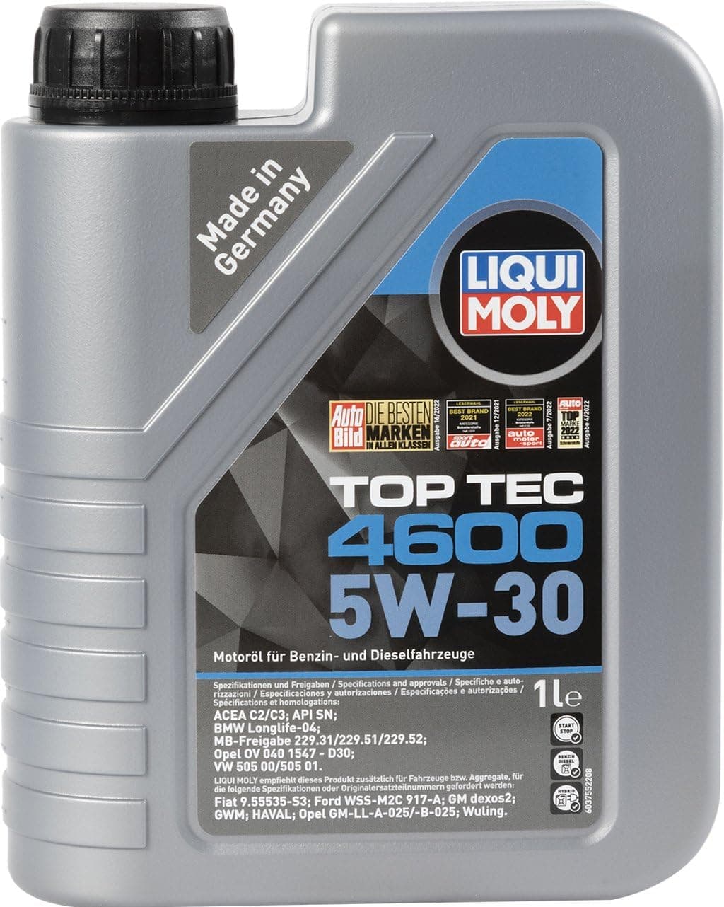 Liqui Moly Top Tec 4600 5W-30 1 Litre Otomotiv Bakım Ürünü
