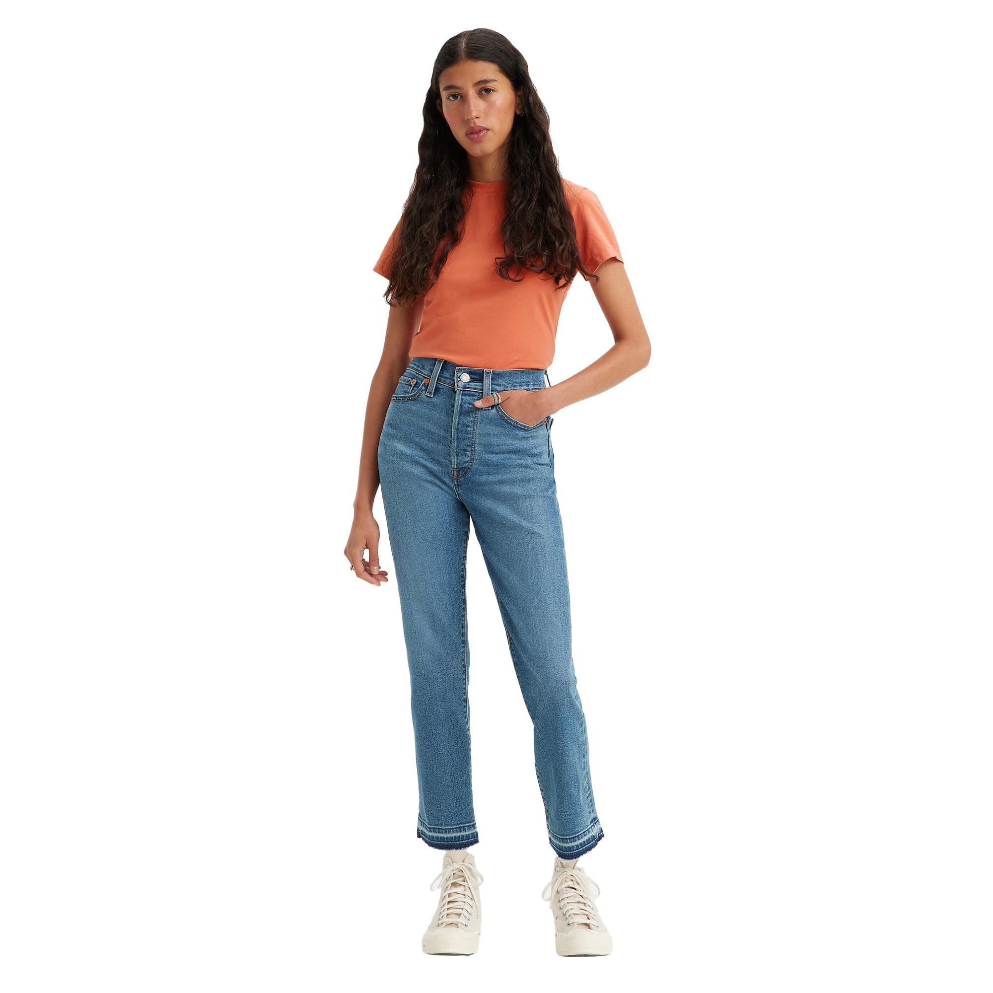 Wedgie Straight Jean Pantolon Kadın