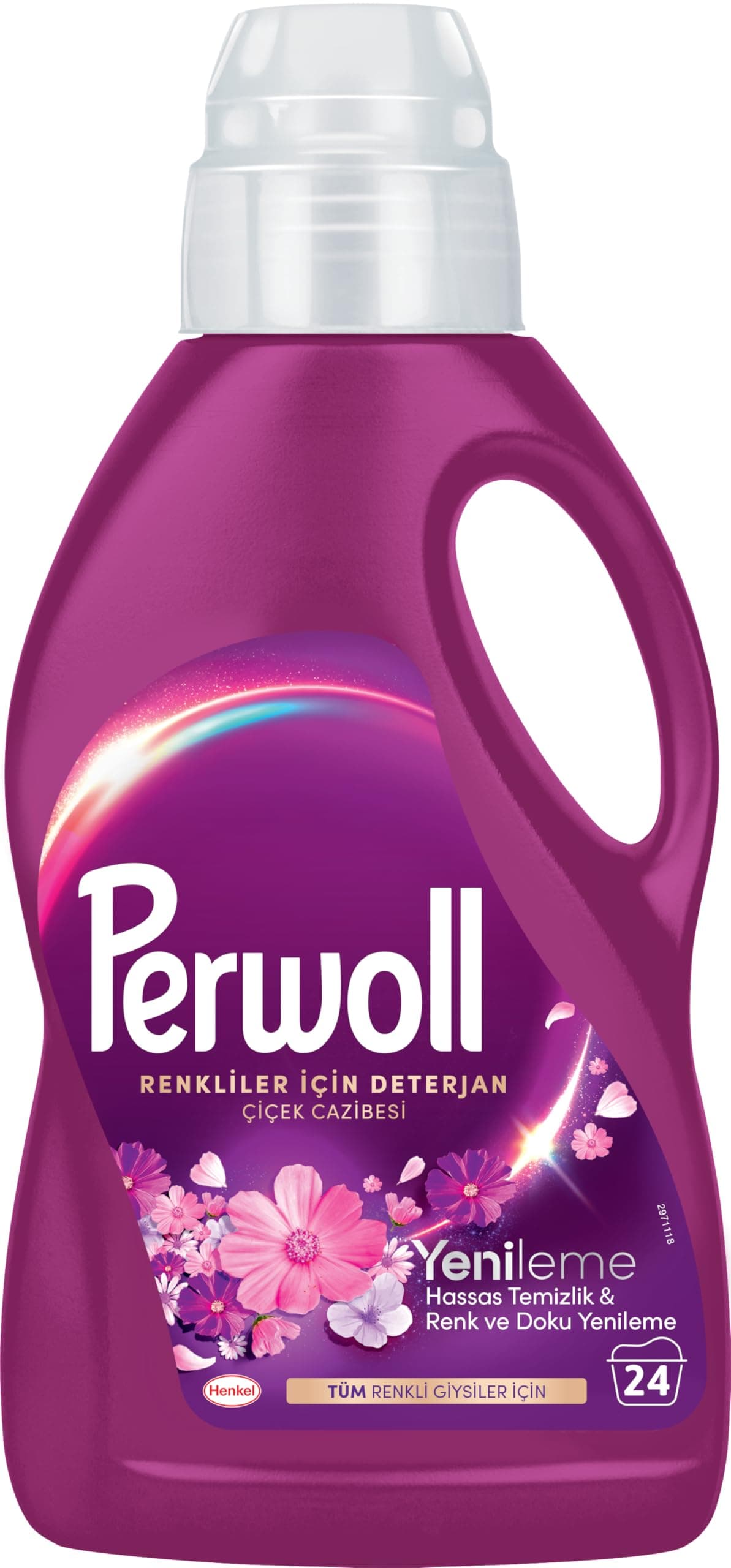 Perwoll Çiçek Cazibesi Renkliler Sıvı Bakım Deterjanı 1,32 L | 24 Yıkama | Renk & Doku Yenileme | Çiçek Kokusu | Renkli Giysiler İçin Hassas Temizlik | Sıvı Çamaşır Deterjanı