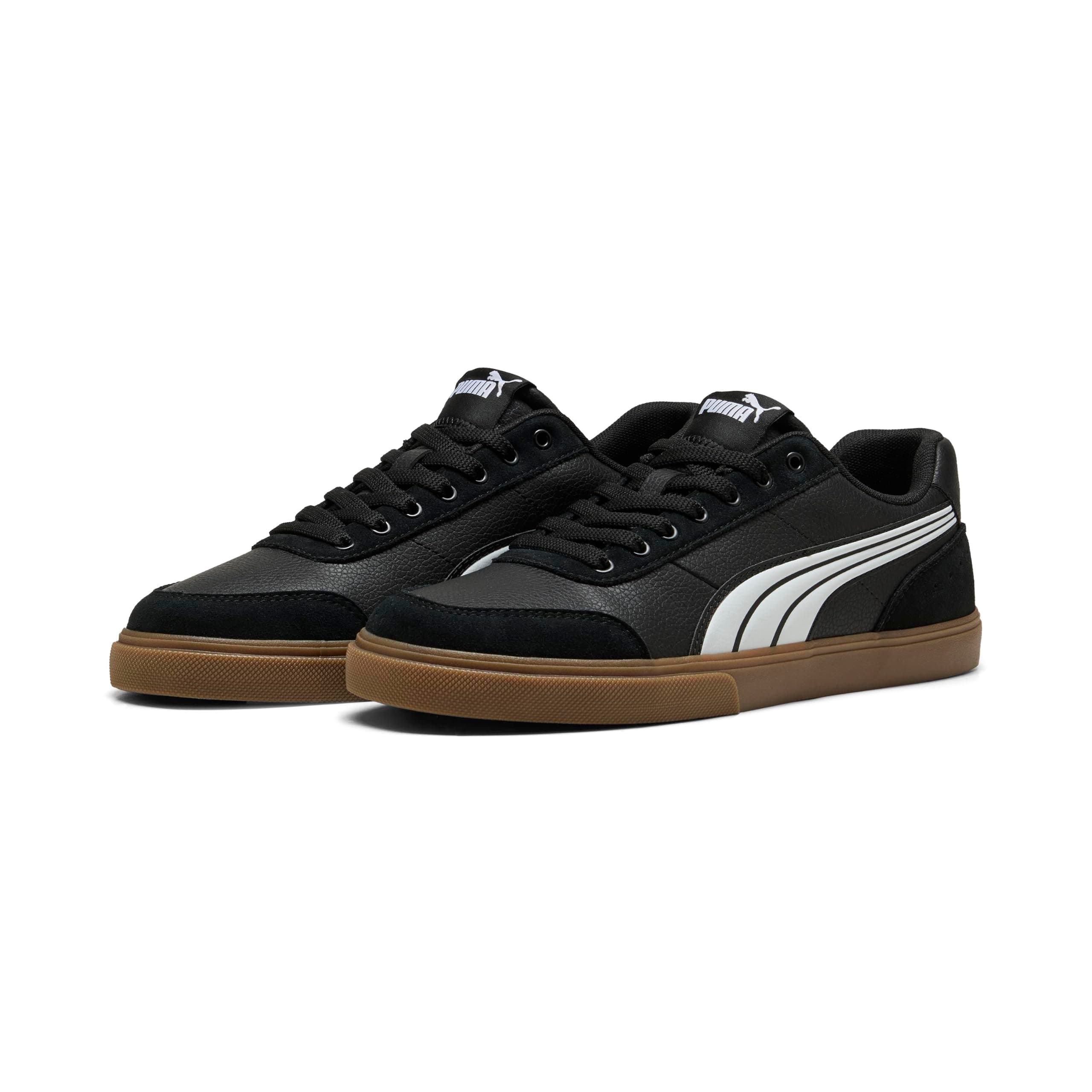 PUMA Court Ever Unisex Yetişkin Spor Ayakkabı PUMA Black-PUMA White-Gum 44