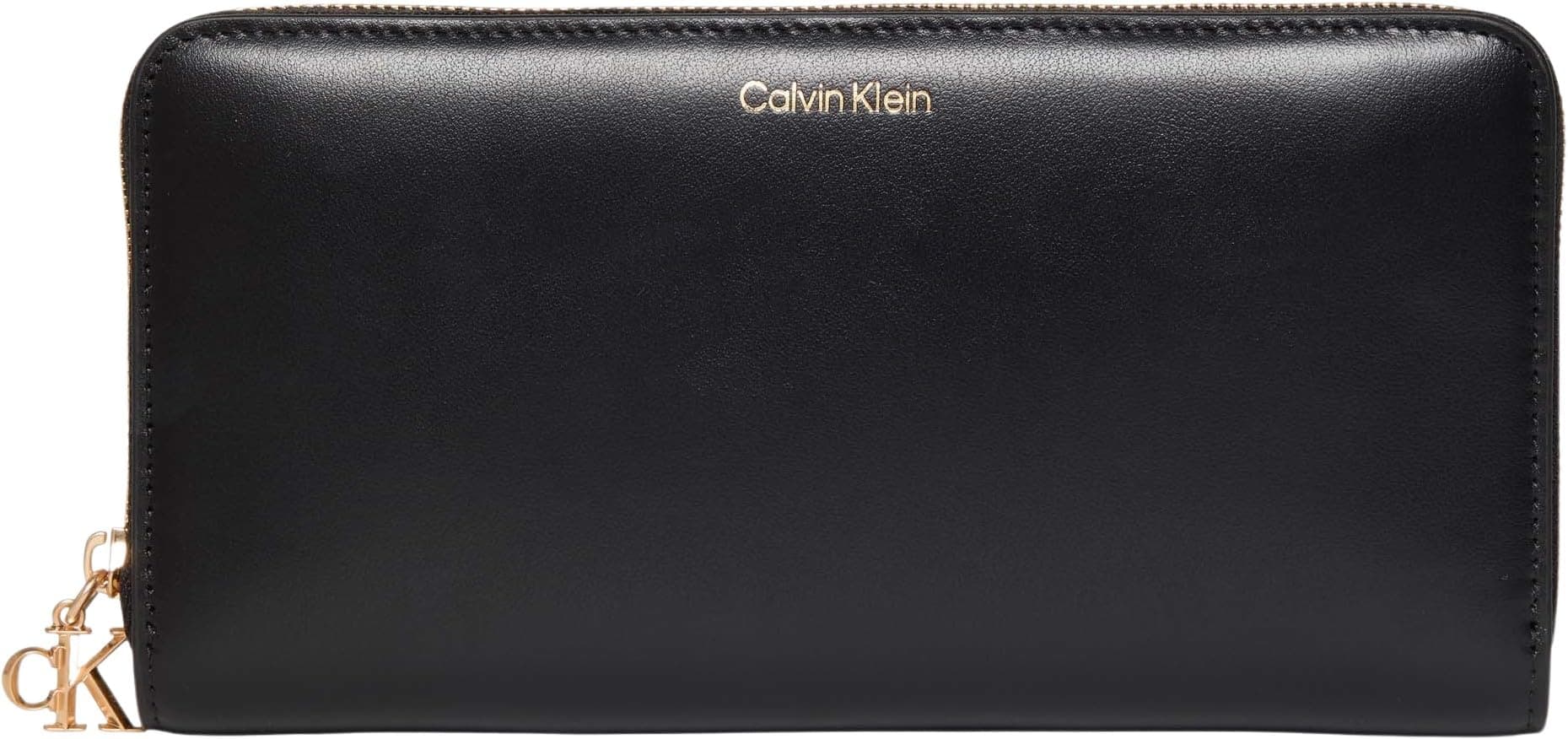 CK LARGE ZIP AROUND Kadın Cüzdan Black OS