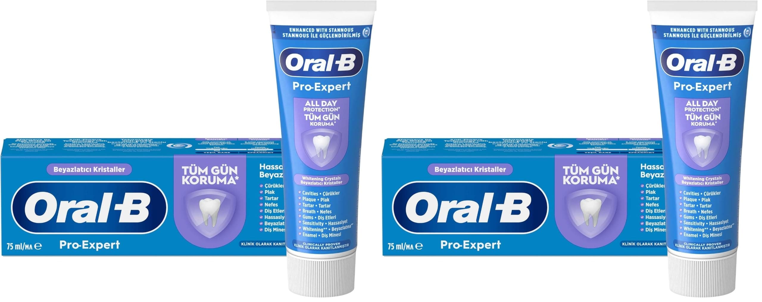 Oral-B Pro-Expert Hassas Beyazlatıcı Diş Macunu 75ml (2 paketi)